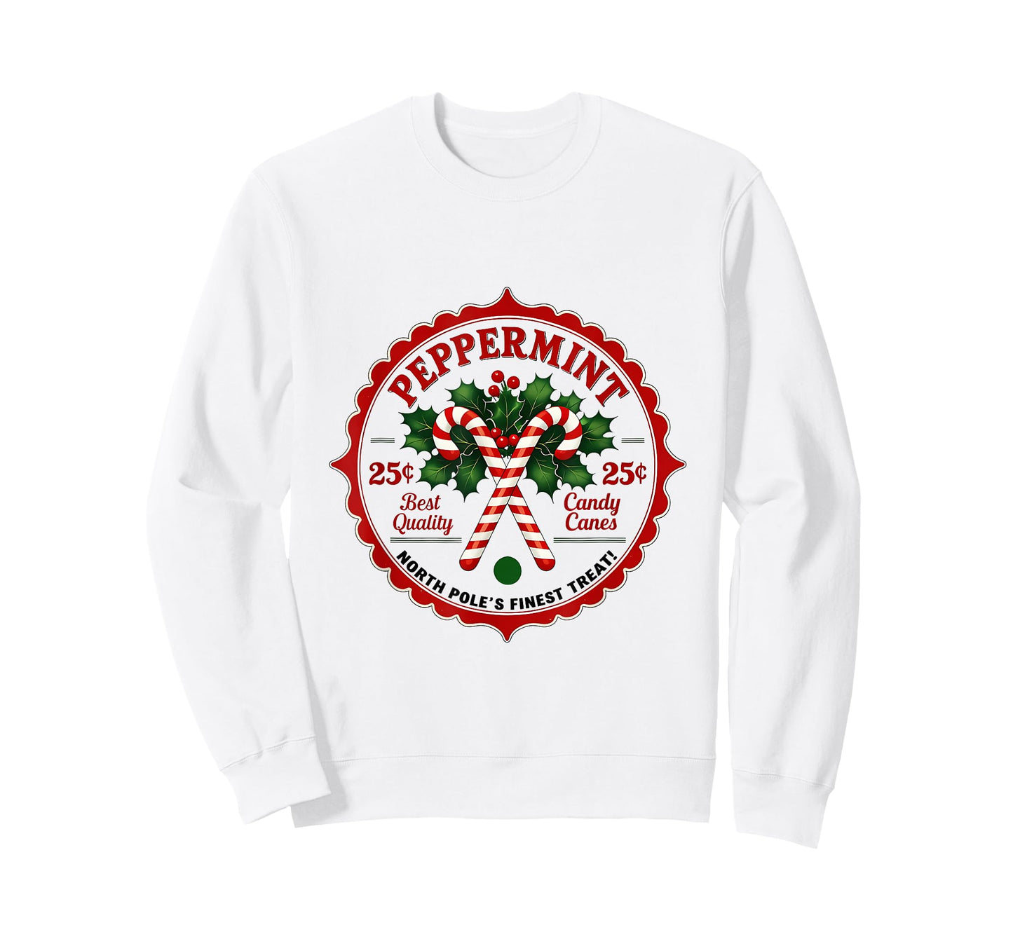 Vintage North Pole Candy Company Christmas Old Fashioned T-Shirt