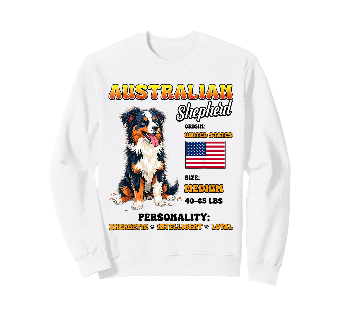 Australian Shepherd Design for Men Women Kids T-Shirt