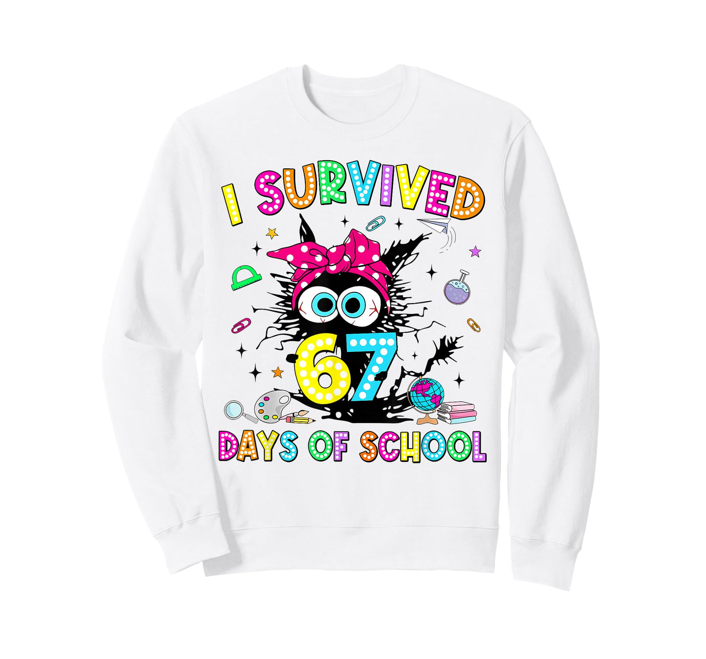 Survived 67 Days of School Six Seven Meme Teachers Boy Girl T-Shirt