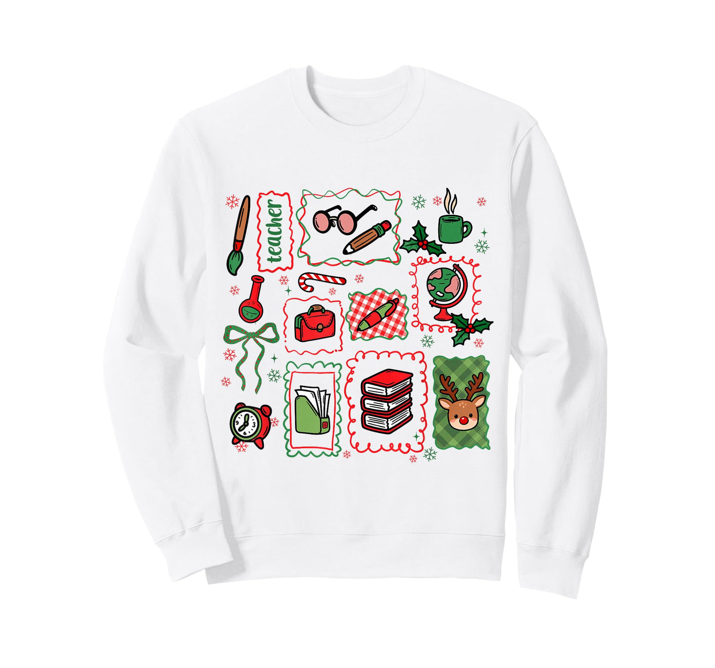 Christmas Teacher Squad Festive Holiday Xmas Teaching Women T-Shirt