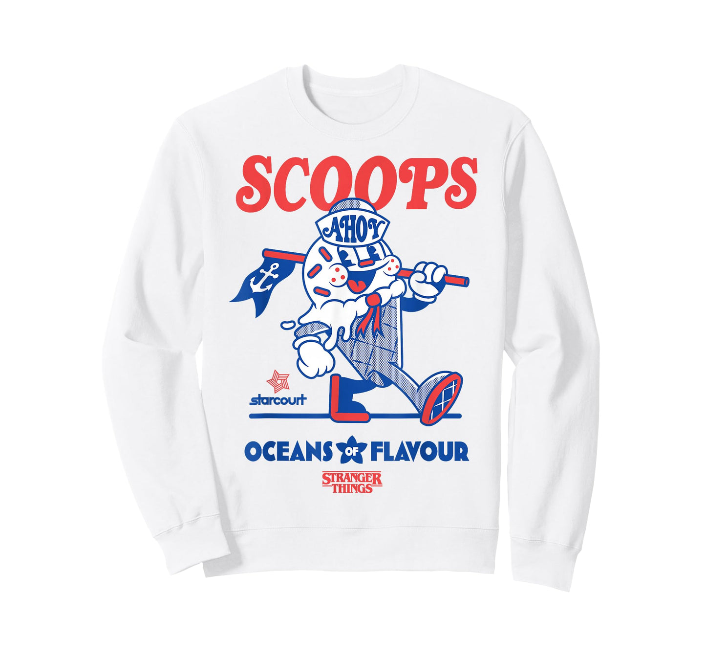 Stranger Things Scoops Ahoy Oceans of Flavour Toon Cone T-Shirt