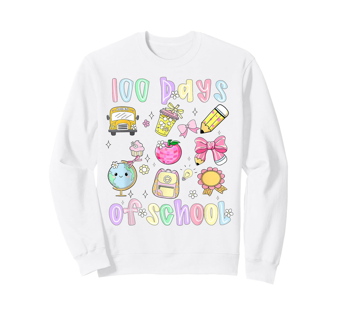 100 Days of School Preppy 100th Day of School Teachers Girls T-Shirt