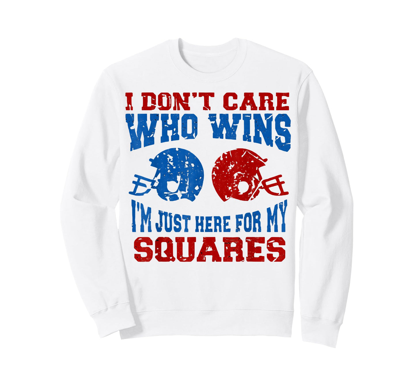 I Don’t Care Who Wins I’m Just Here for My Squares Football T-Shirt