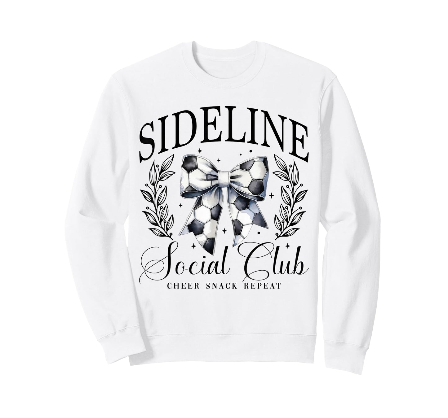 Women Sideline Social Club Soccer Mom Game Day Mothers Day T-Shirt