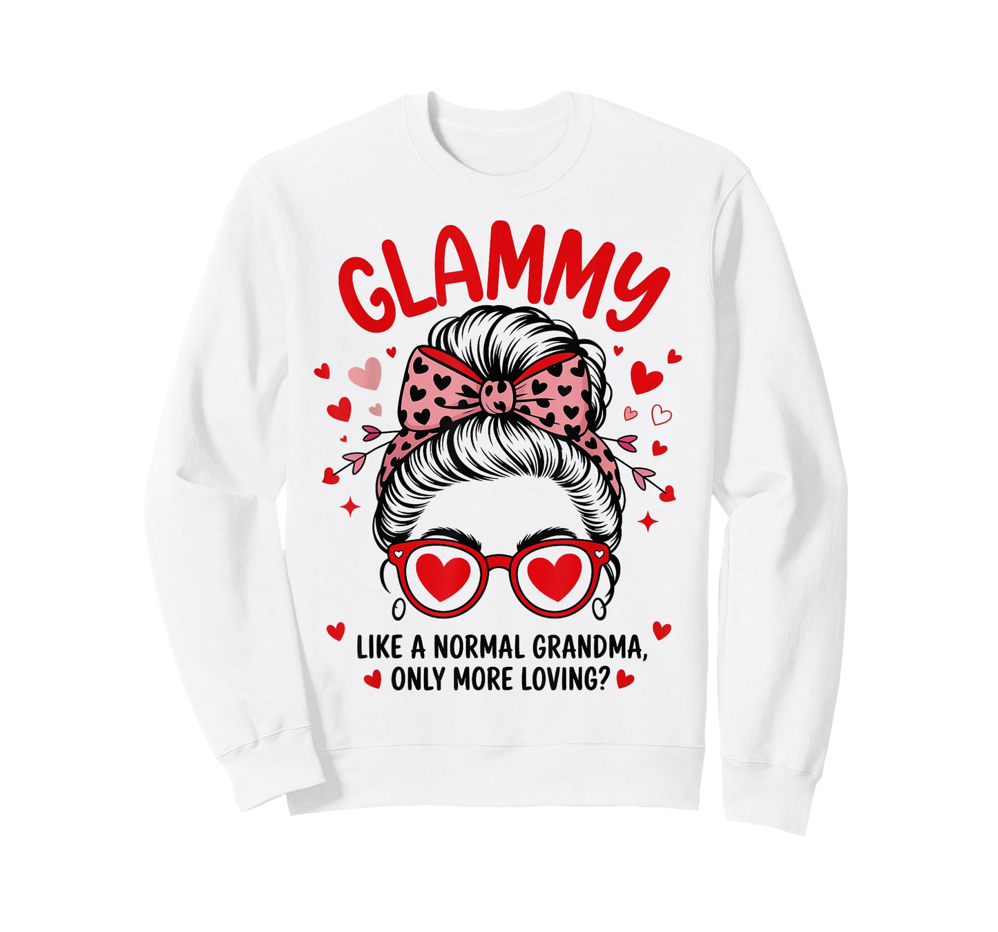 Glammy Valentine Quote for Loving Grandma with Cute Bow T-Shirt