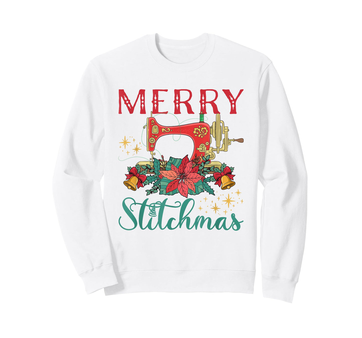 Christmas Sewing Machine Merry Stitchmas T-Shirt