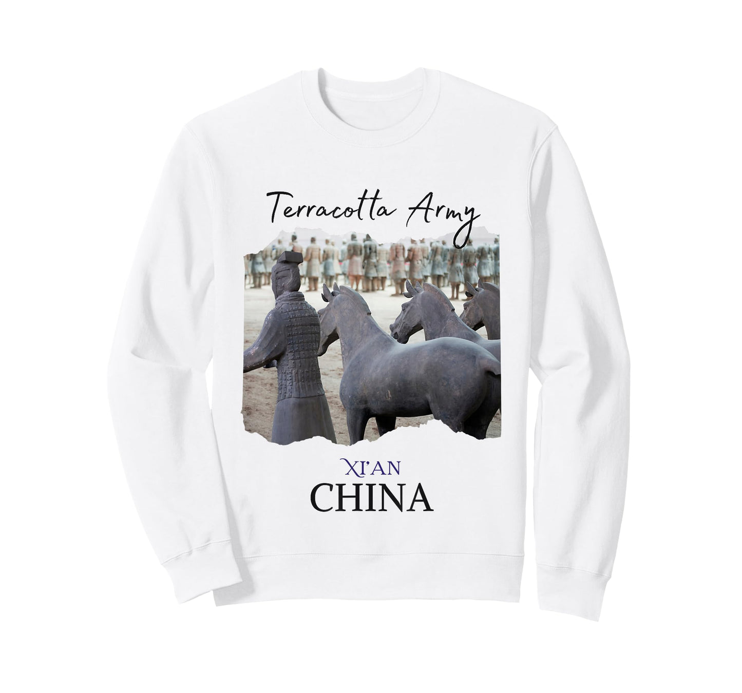 Terracotta Army Xian China Relics Kids Souvenir for Men Boys T-Shirt