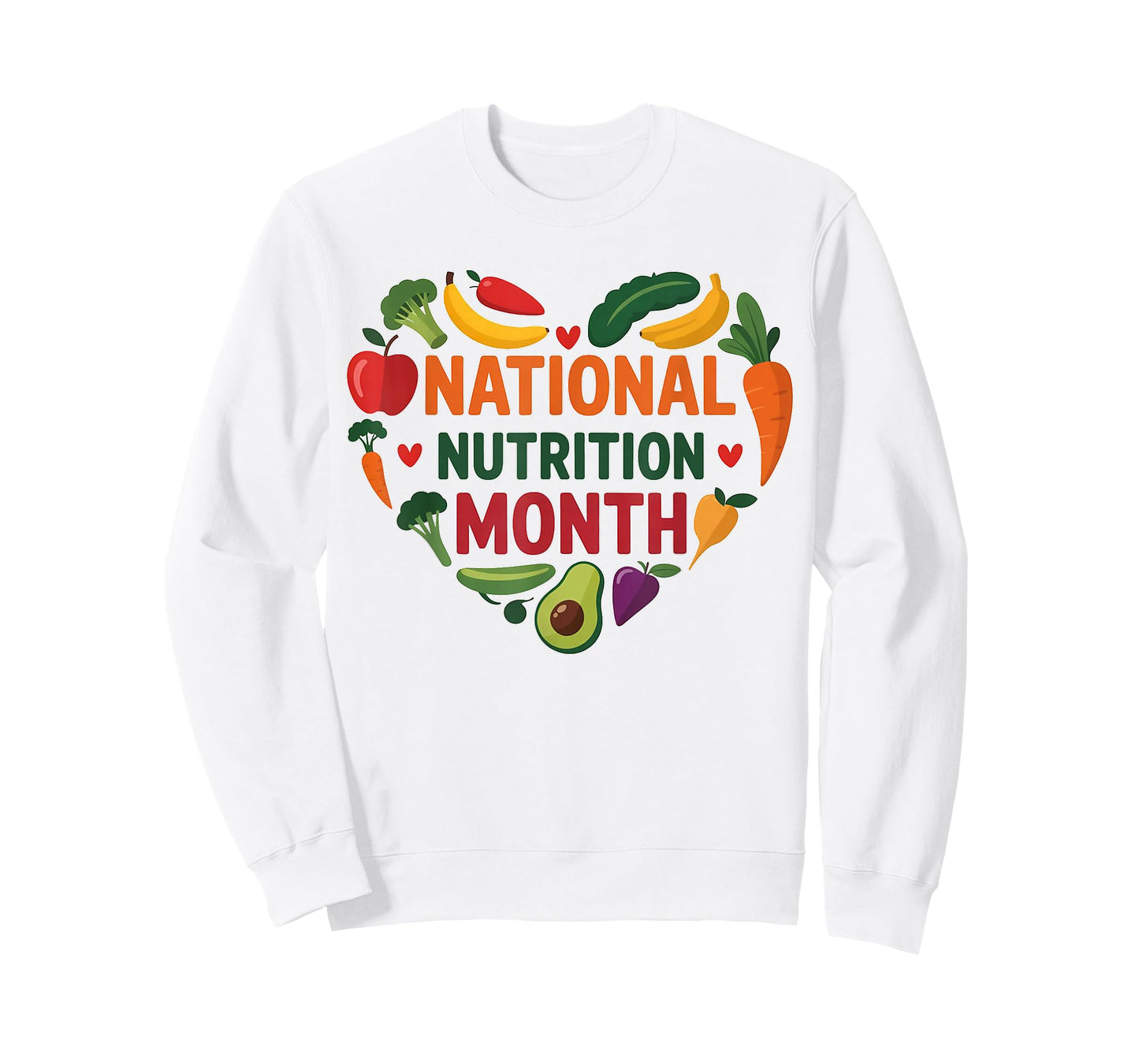 National Nutrition Month Healthy Eating Fruits Vegetables T-Shirt