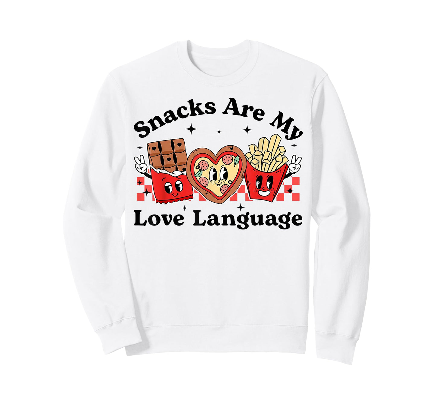 Snacks are My Love Language Valentine Day Kids Boys T-Shirt