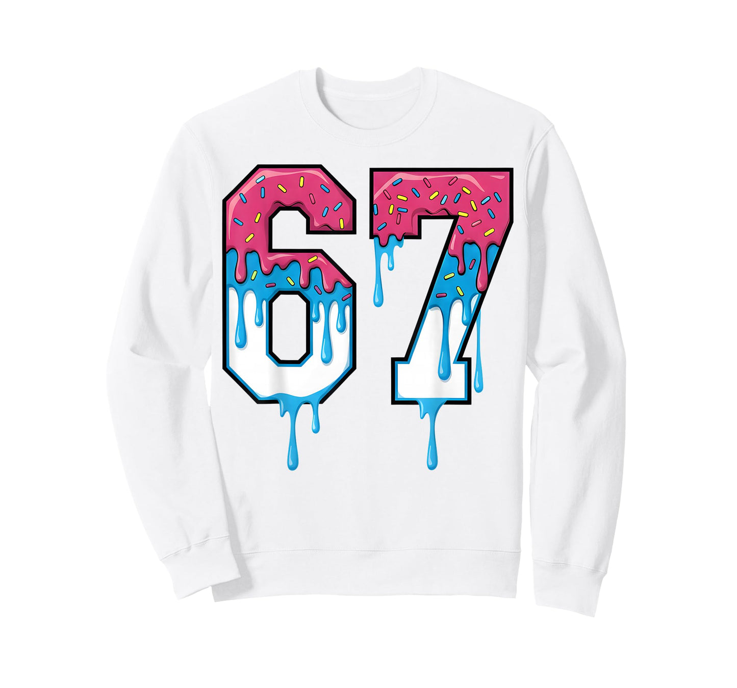 67 Ice Cream Drip Six Seven Gen Alpha Funny Meme T-Shirt