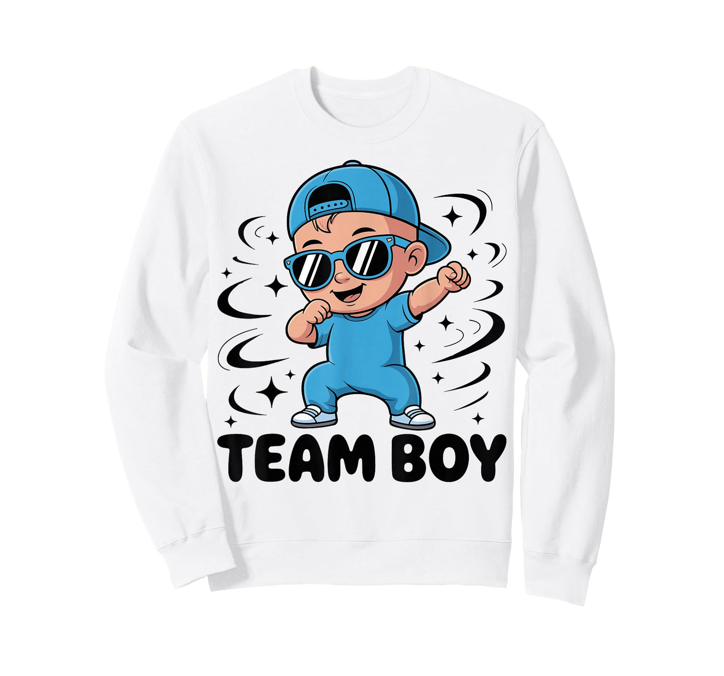 Team Boy Baby Announcement Gender Reveal Family Party T-Shirt