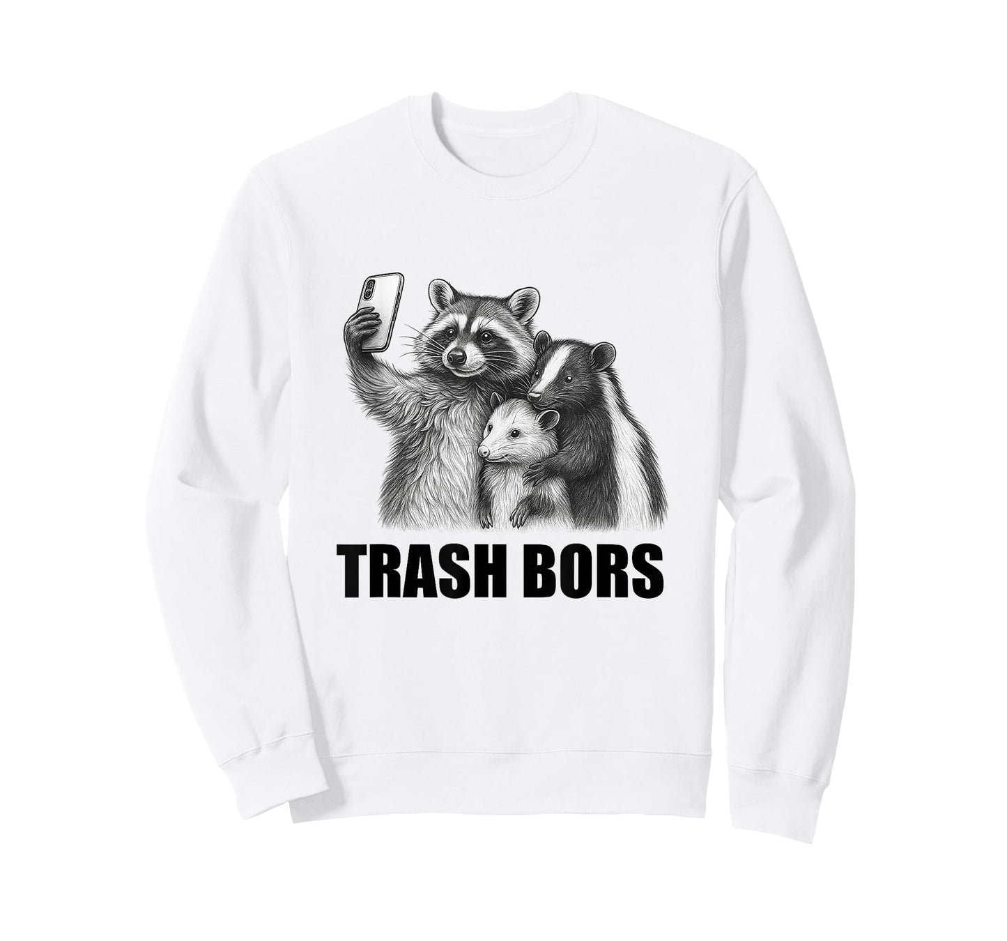 Trash Bros Raccoon Opossum Skunk Sunglasses Feral Cats T-Shirt
