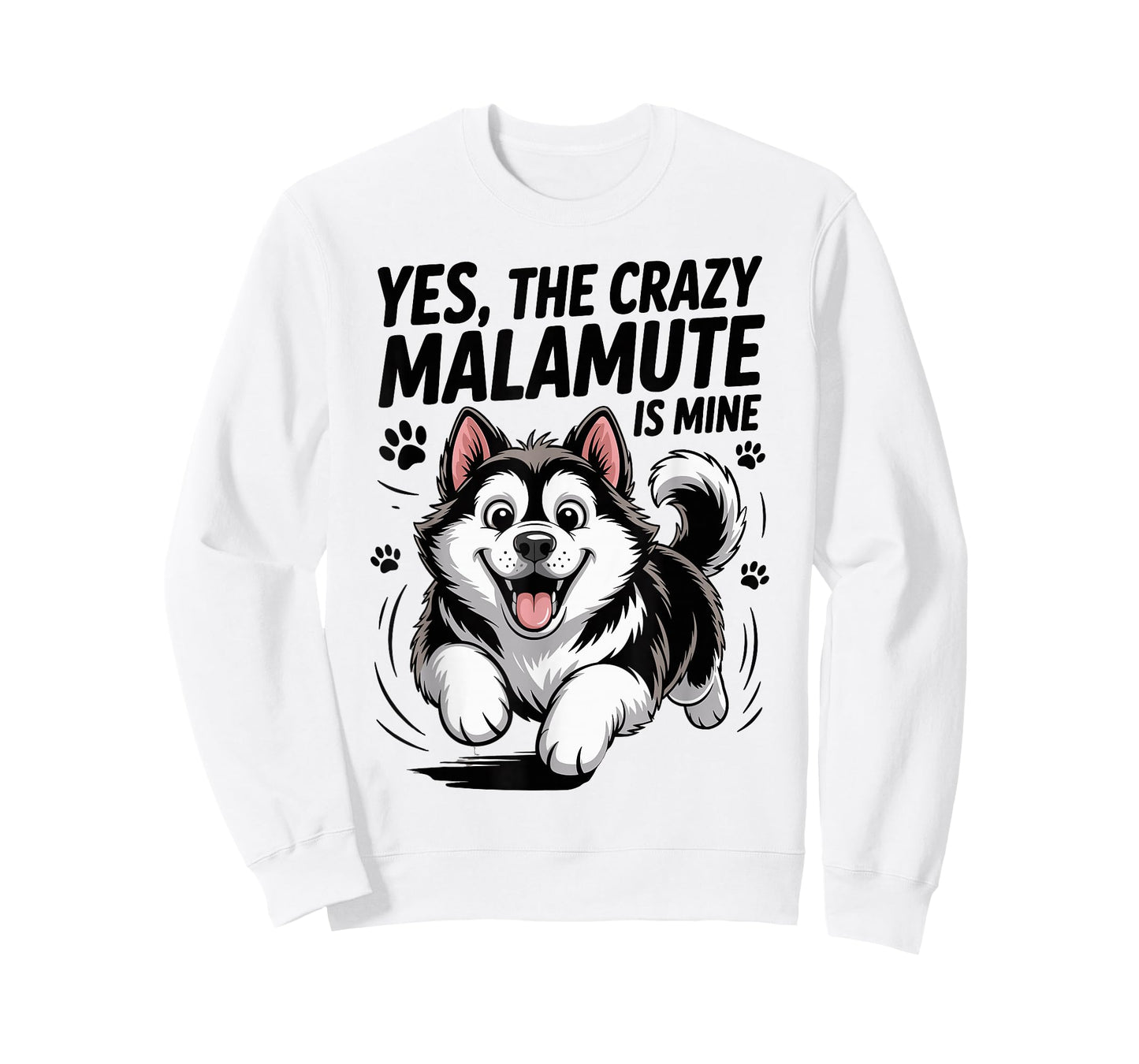 Cute Pet Dog Lover Cartoon Funny Breed Alaskan Malamute T-Shirt