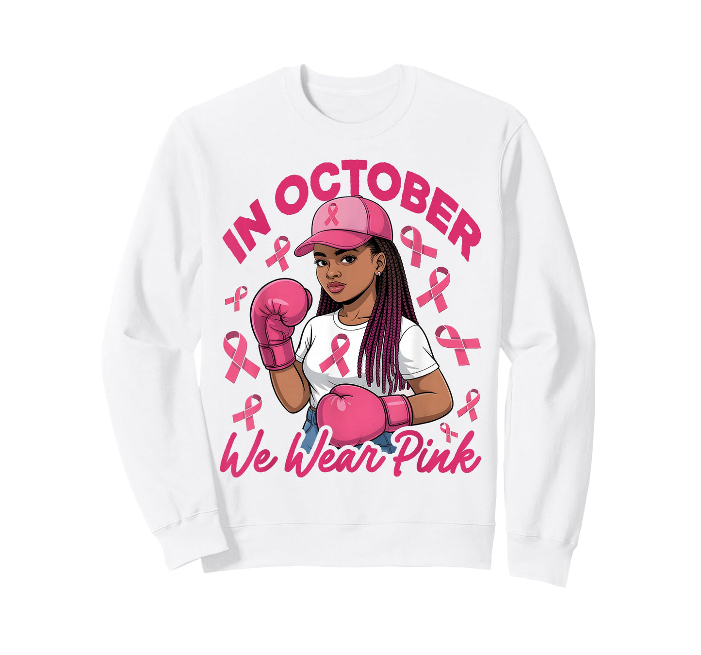 Black Breast Cancer Awareness for Women We Wear Pink T-Shirt