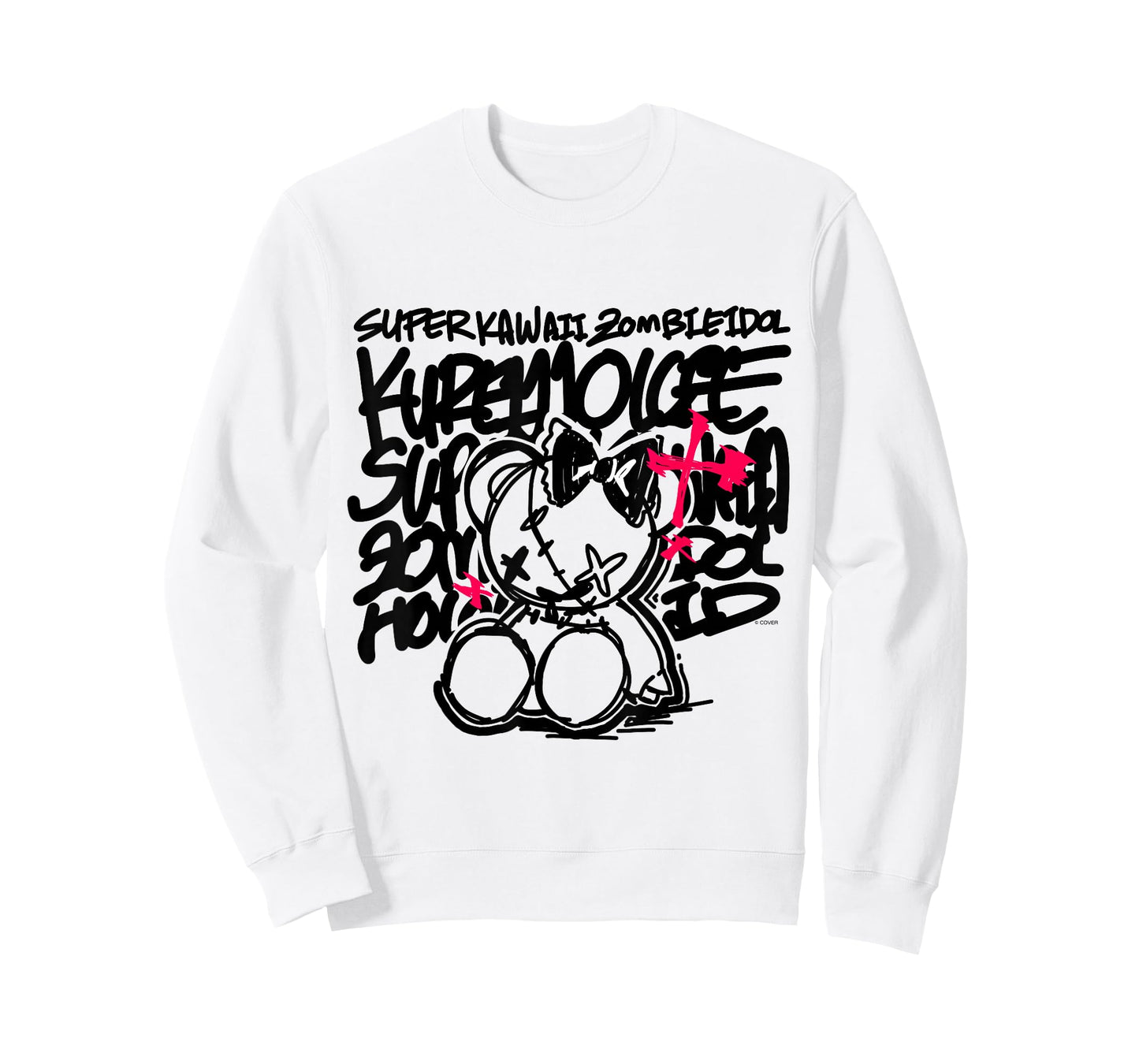 [Kureiji Ollie] Super Kawaii Zombie Idol White T-Shirt