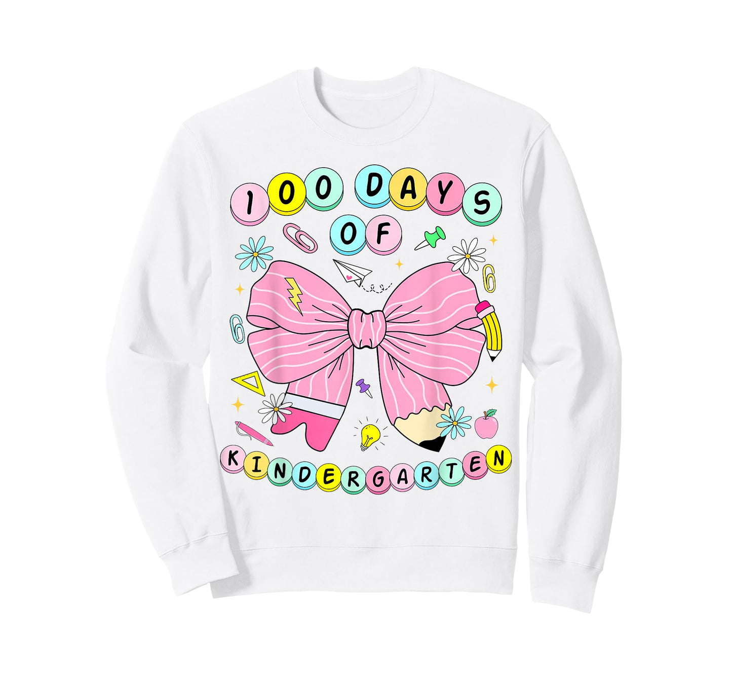 100 Days of Kindergarten Girls Coquette 100th Day of School T-Shirt