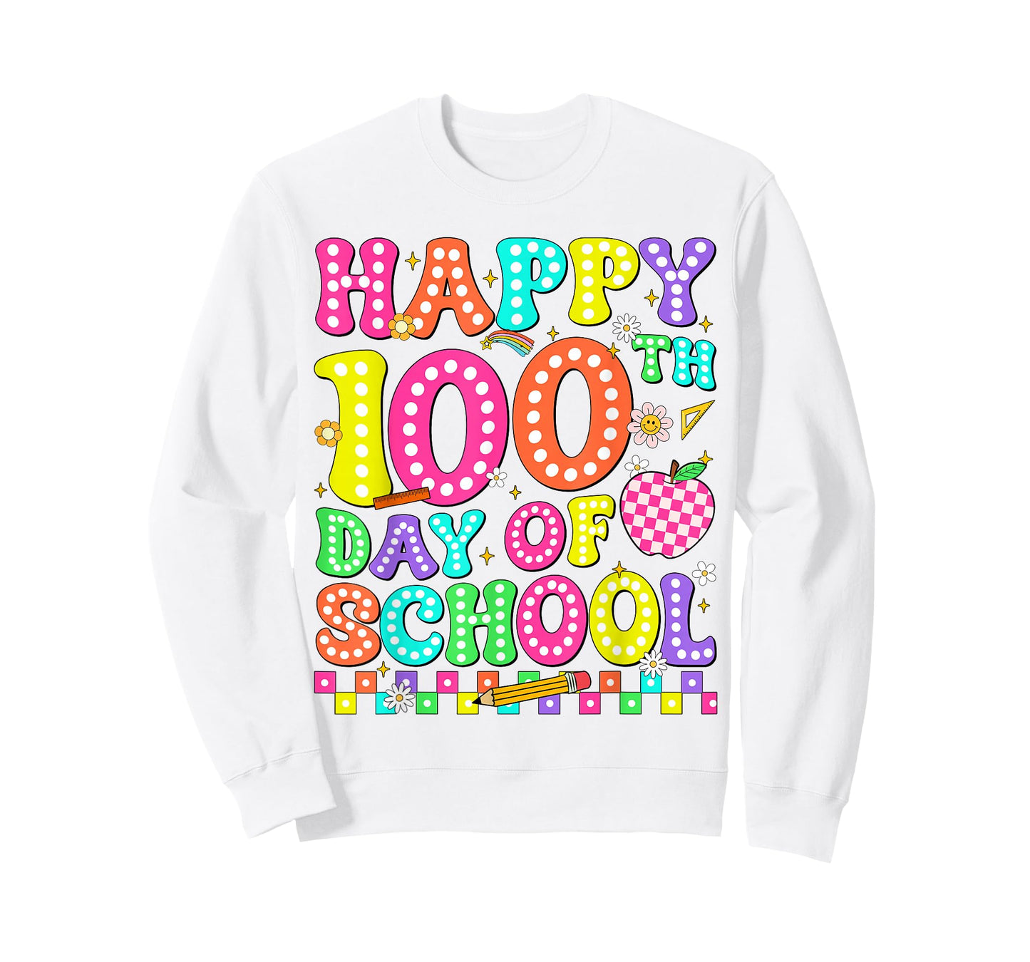 Happy 100 Days of School 100th Days Gift Teacher Girl Boy T-Shirt