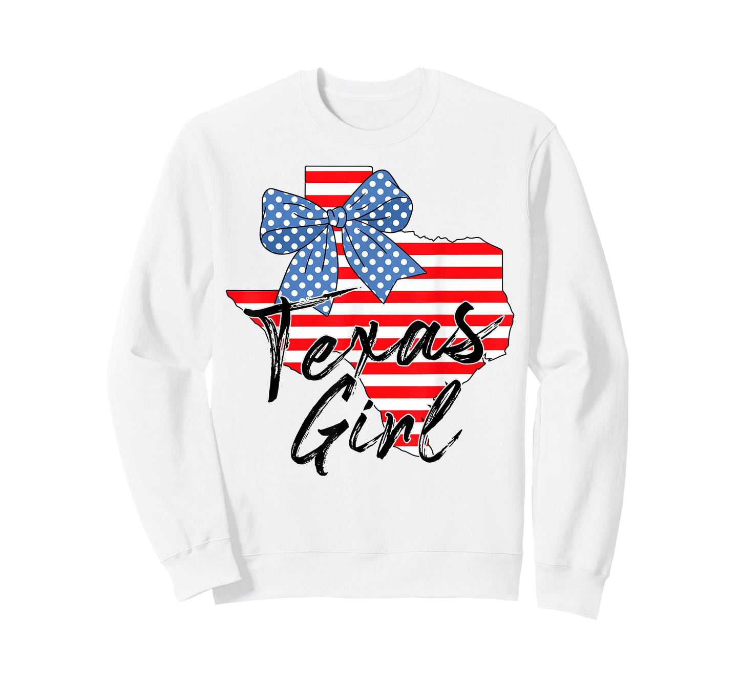Texas Girl Texas Independence Day Coquette Bow Texan Girls T-Shirt