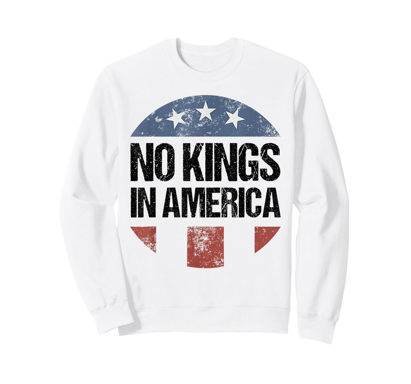 No Kings in America Vintage Patriotic No Kings T-Shirt