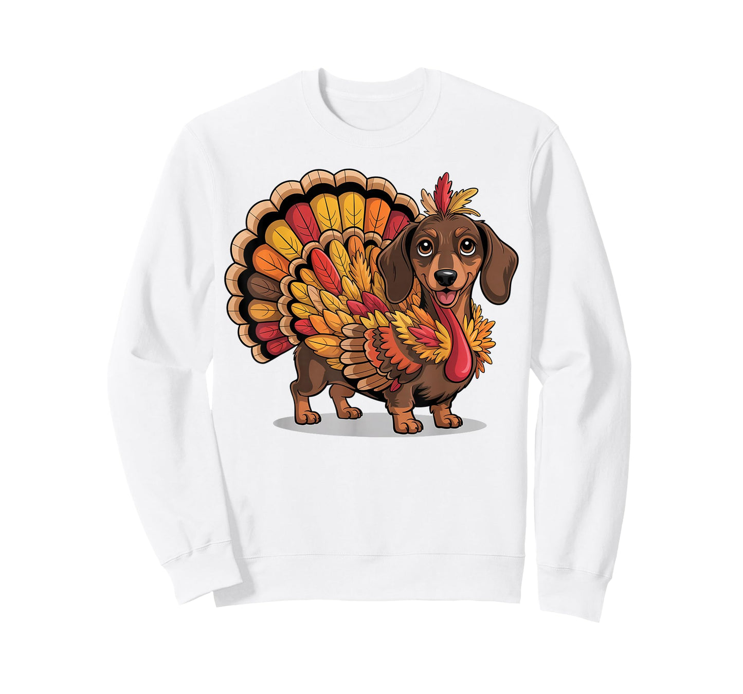 Cute Wiener Dog Fall Autumn Thanksgiving Dachshund Turkey T-Shirt