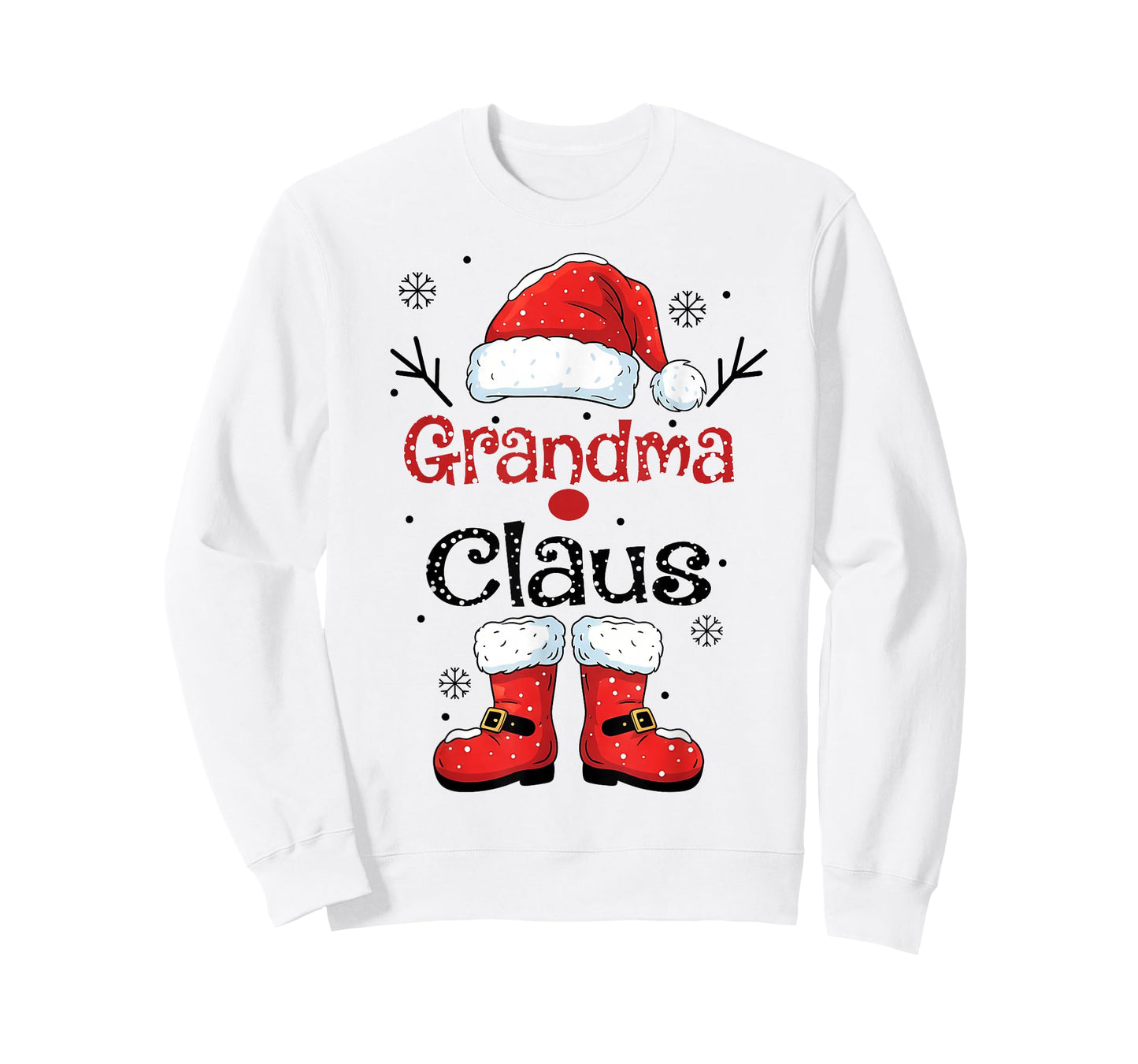 Grandma Claus Christmas Costume Pajama Family Matching T-Shirt