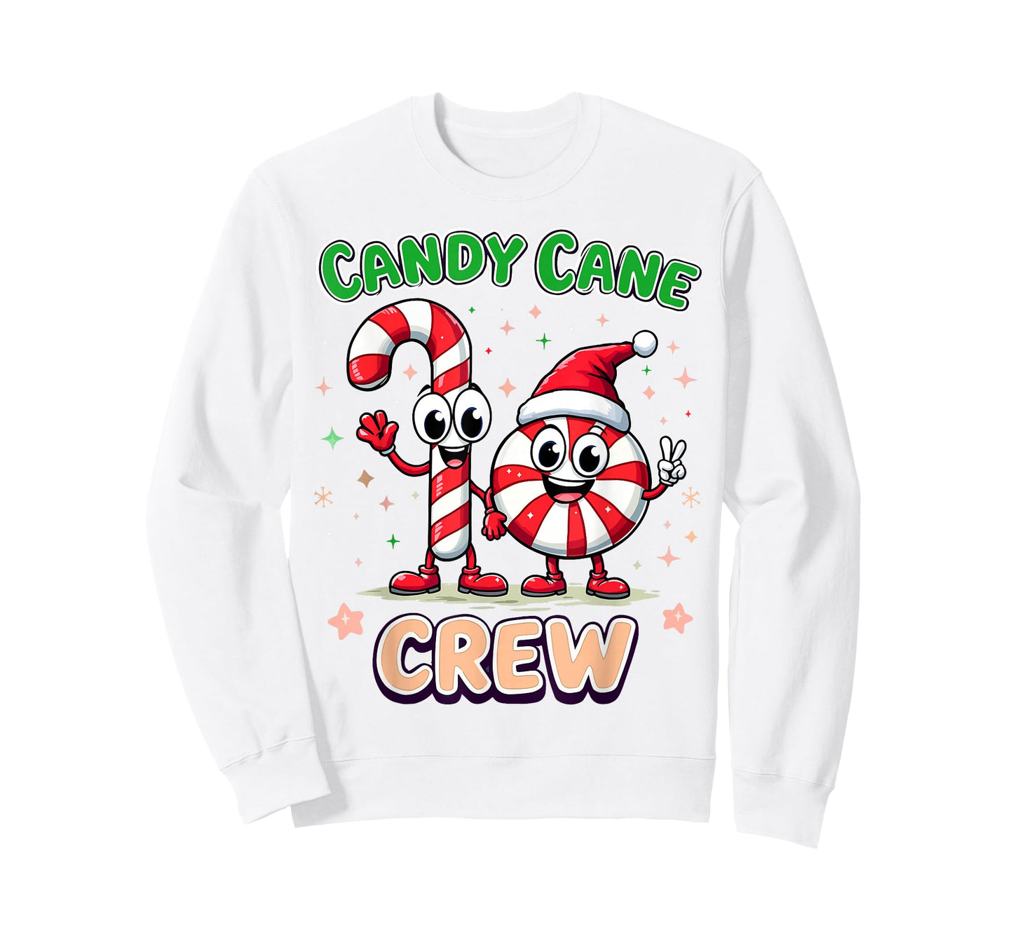 Candy Cane Crew Christmas Xmas Love Candy Boys Girls Kids T-Shirt