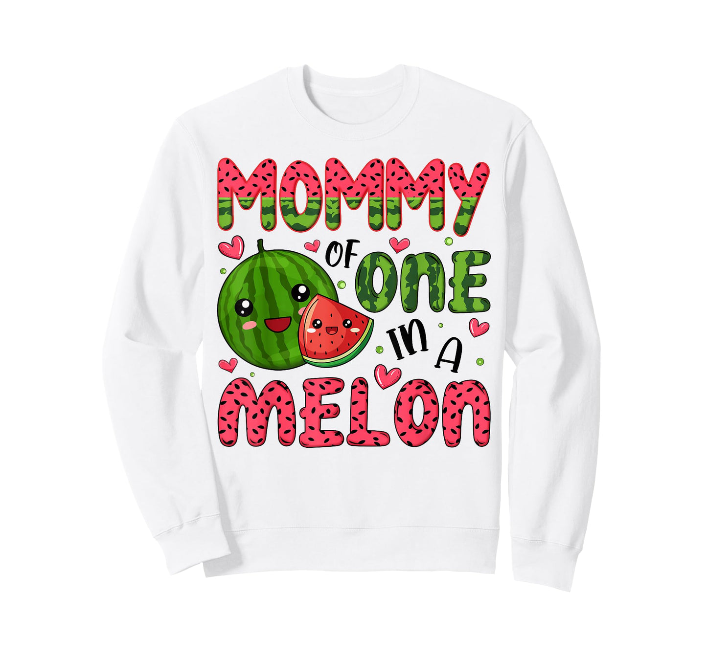Mommy of One in A Melon 1St Birthday Watermelon Party T-Shirt