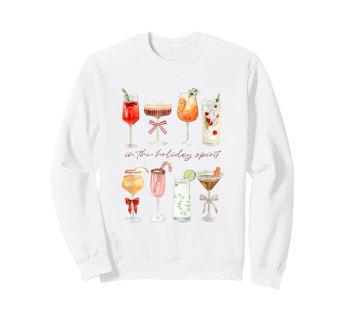 in The Holiday Spirit, Christmas Cocktails T-Shirt