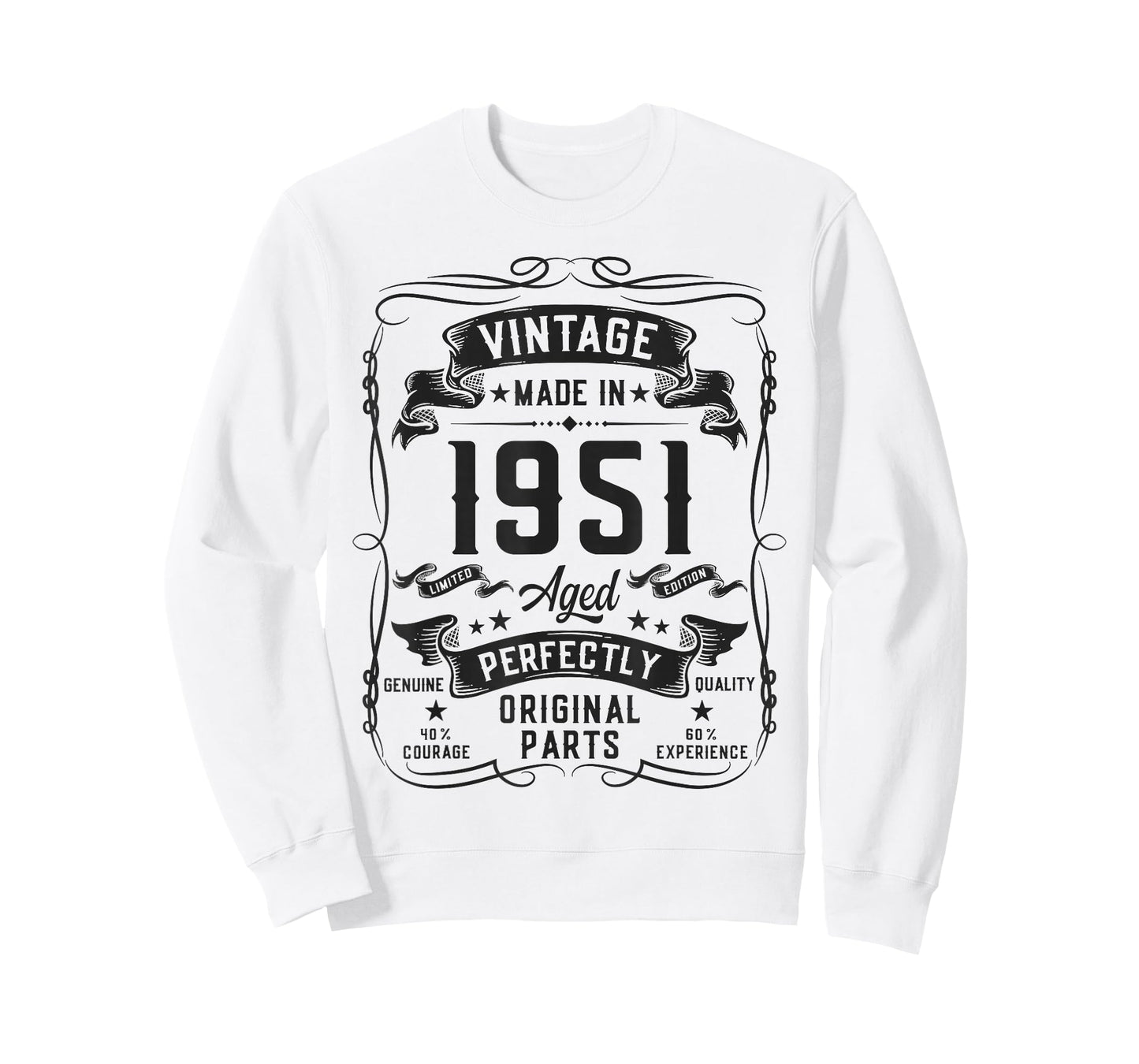 Vintage 1951 75yr 75th Birthday Gifts for Men 75 Years Old T-Shirt
