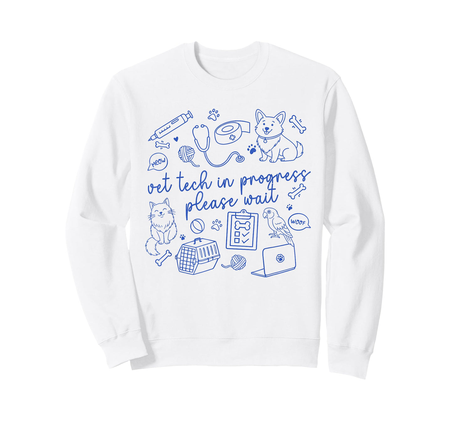 Retro Vet Tech in Progress Funny Veterinary Assistant Outfit T-Shirt