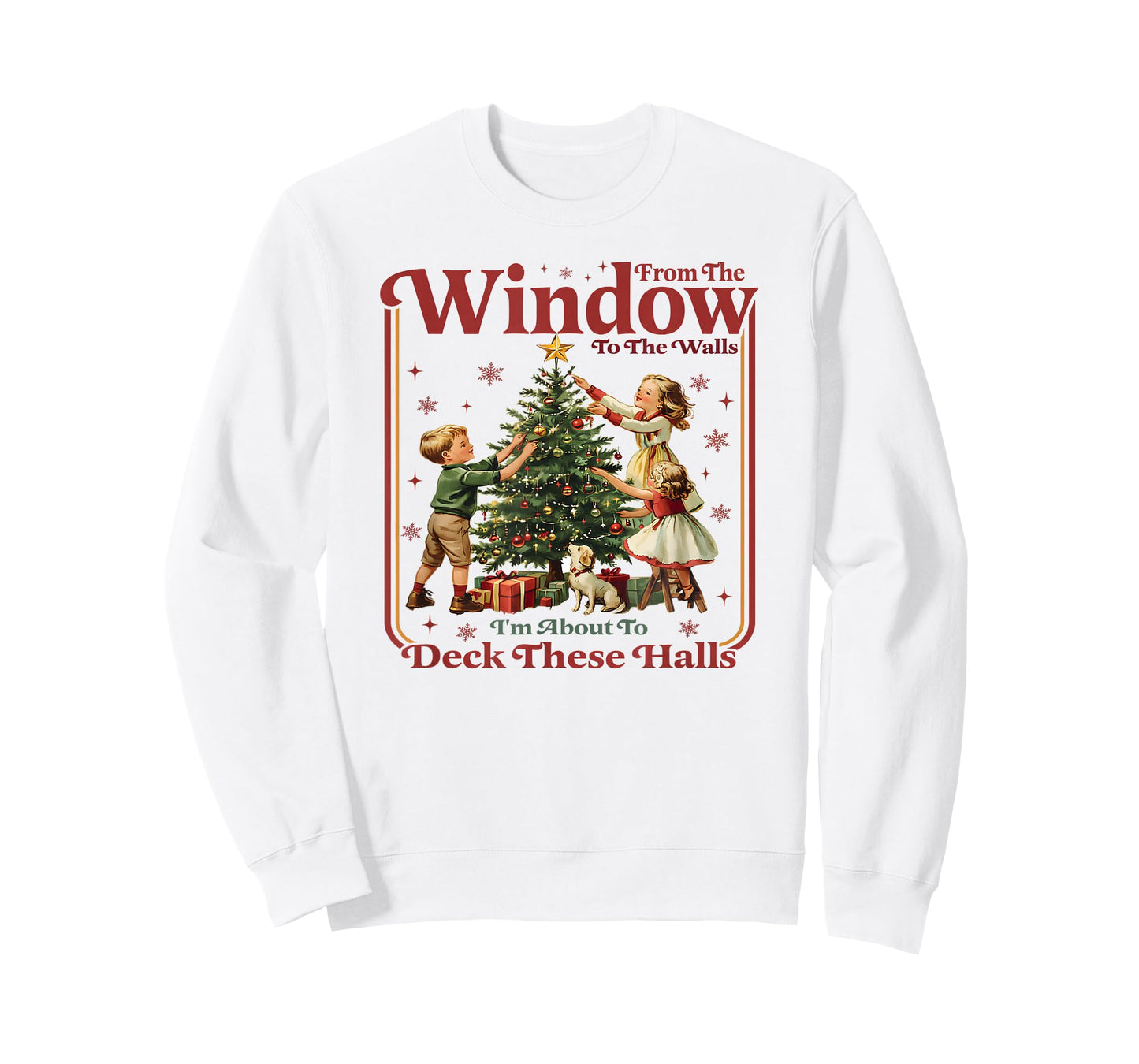 Christmas from The Windows Funny Quote Holiday Retro Design T-Shirt