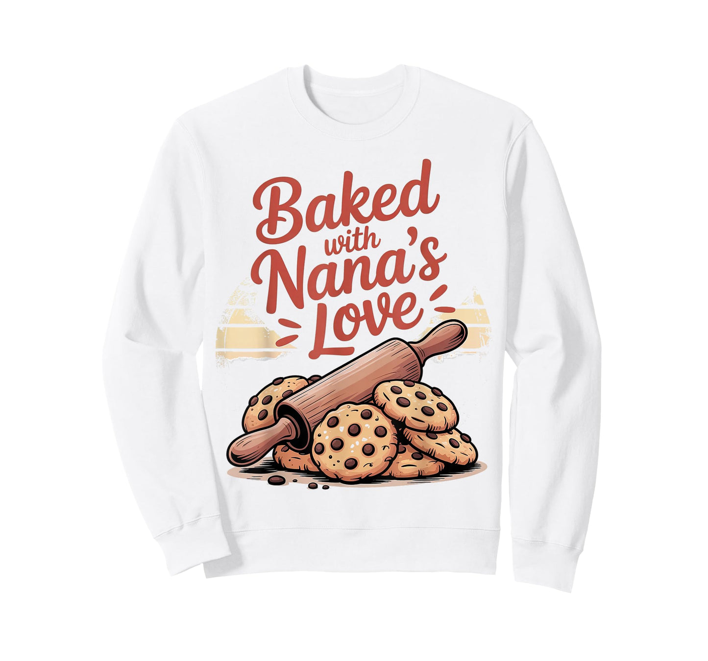 Baked with Nana's Love Rolling Pin Cookie Design T-Shirt