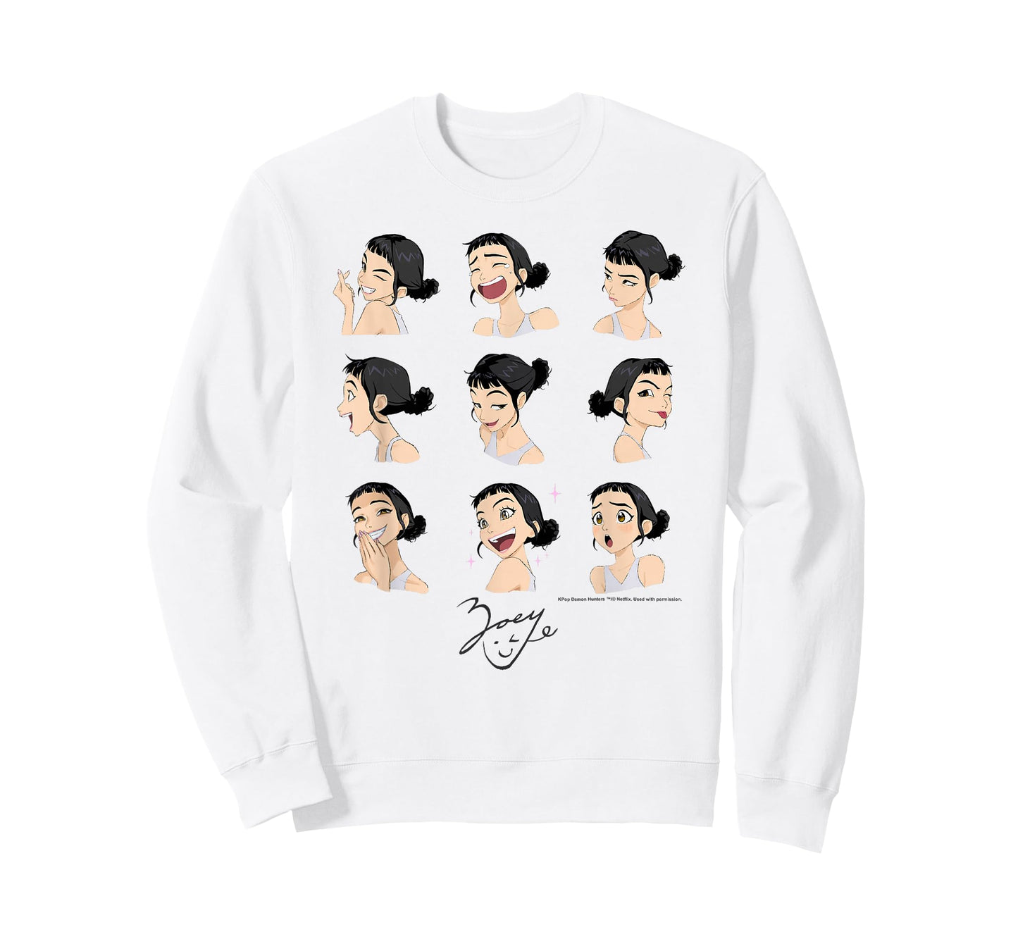 Kpop Demon Hunters Halloween Zoey Expressions Display T-Shirt