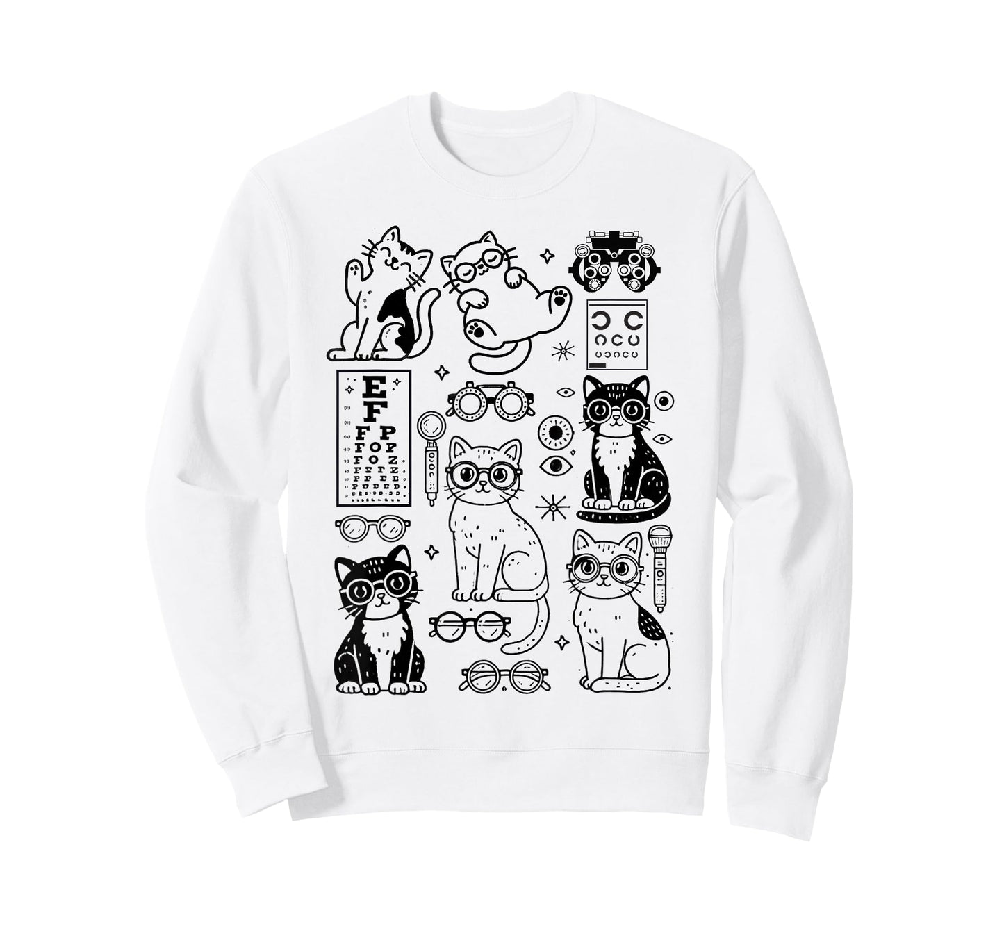 Optician Cats Optometry Eye Doctor Ophthalmologist Eye Care T-Shirt