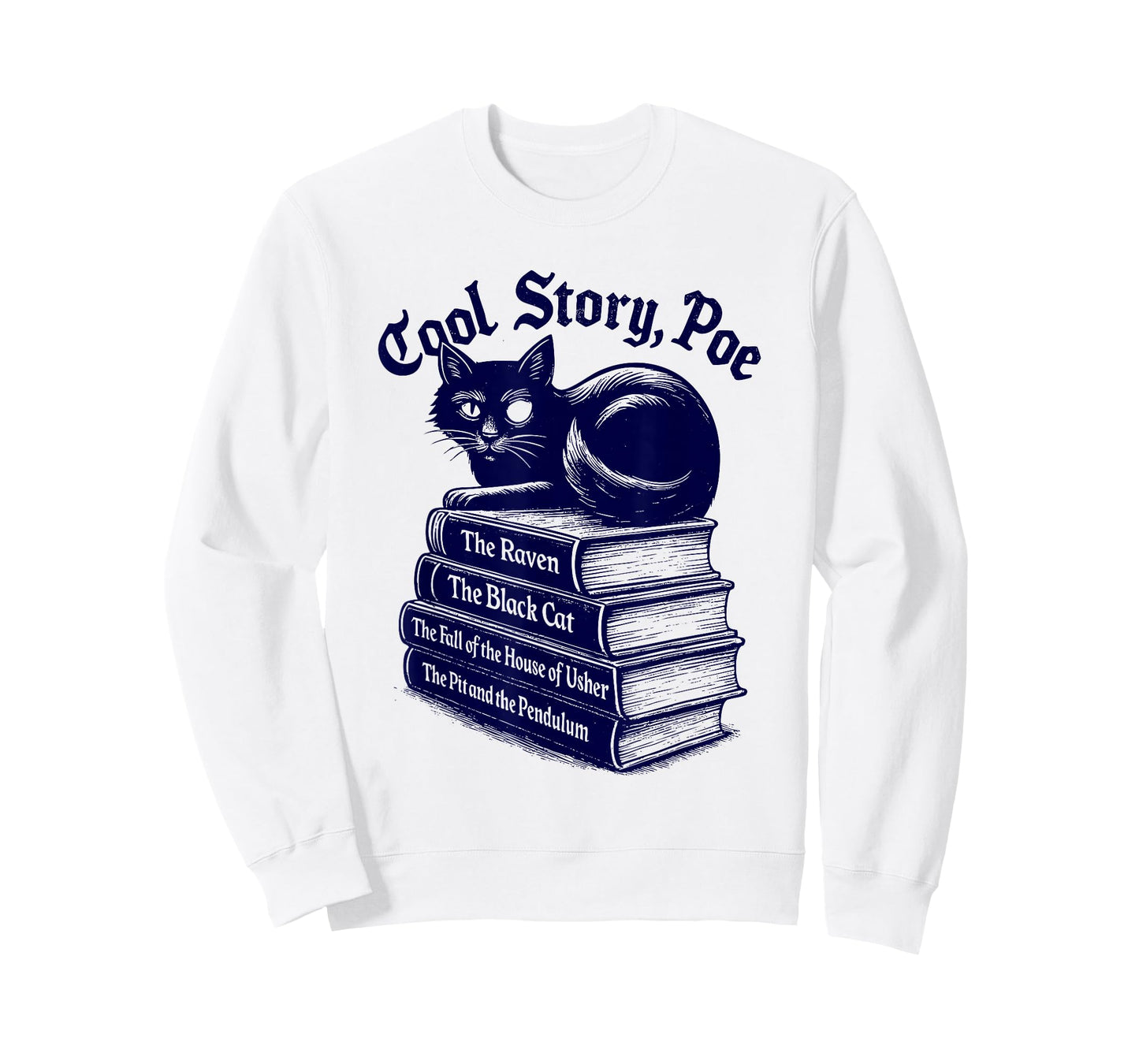 Cool Story Poe Black Cat Edgar Allan Poe T-Shirt for Men WOM T-Shirt