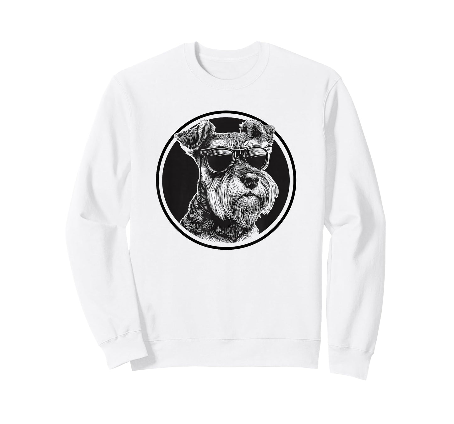 Funny Mens Womens Sunglasses Logo Miniature Schnauzer Lover T-Shirt