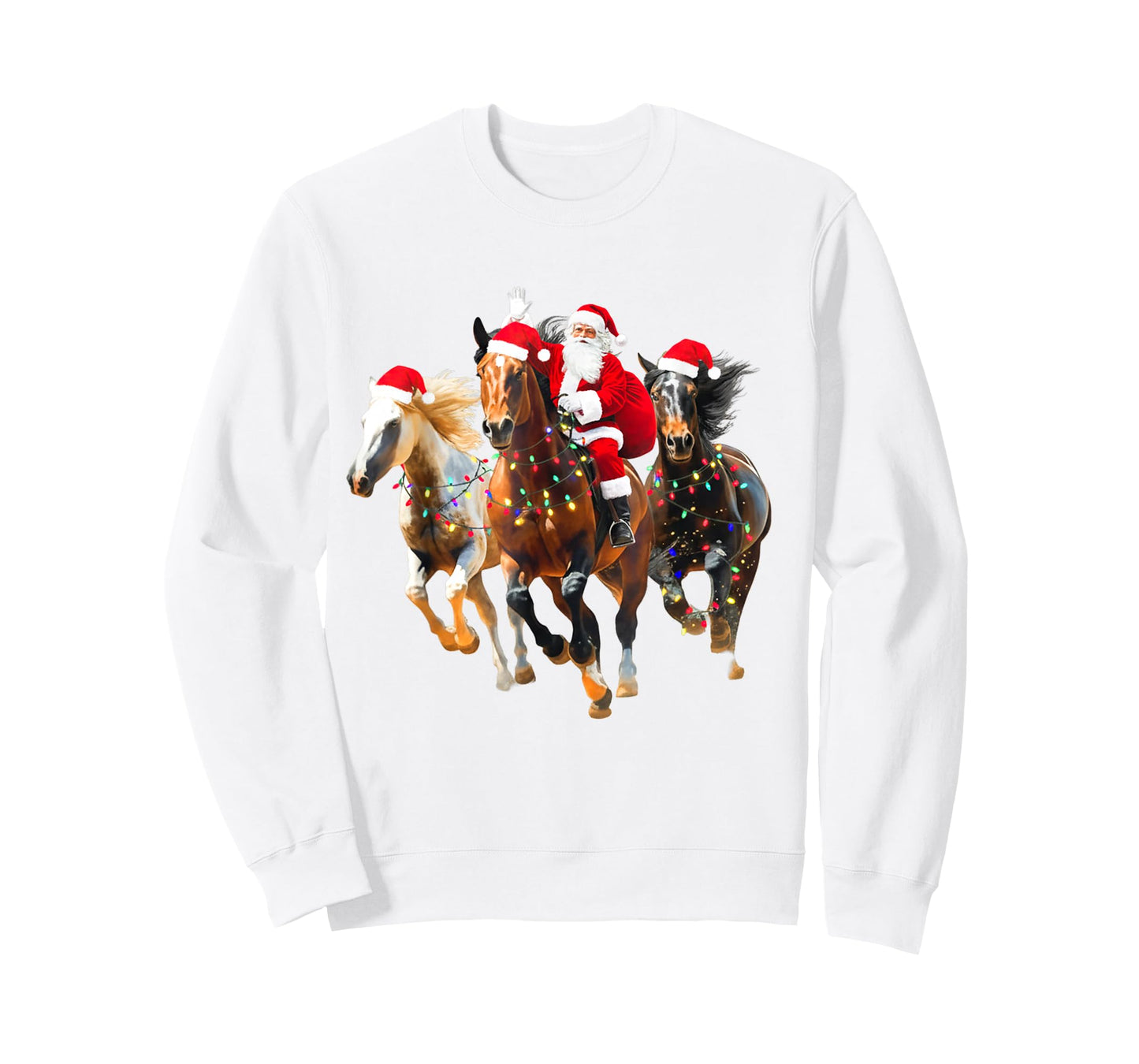 Merry Horsemas Funny Equestrian Christmas Animal Horse Moms T-Shirt