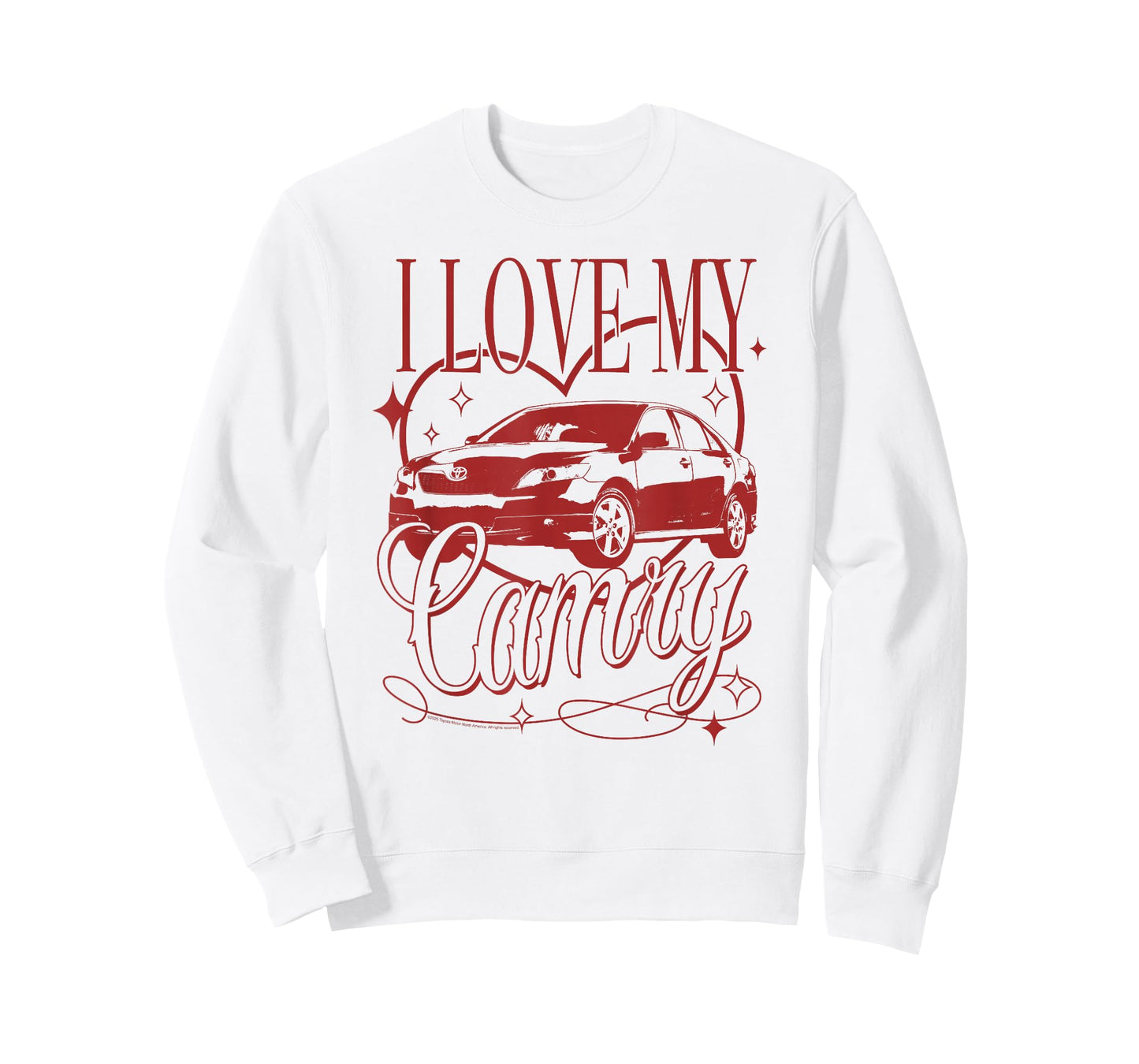 Toyota I Love My Camry Vintage Heart Portrait T-Shirt
