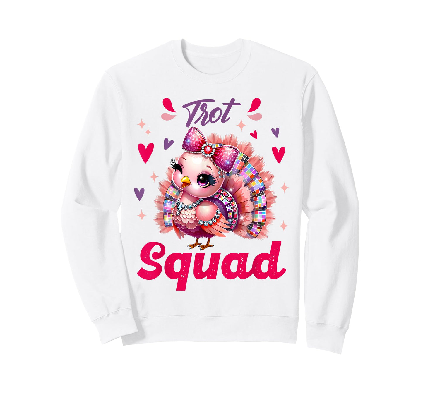 Thanksgiving Turkey Trot Squad 2025 Cute Girl Women Kids T-Shirt