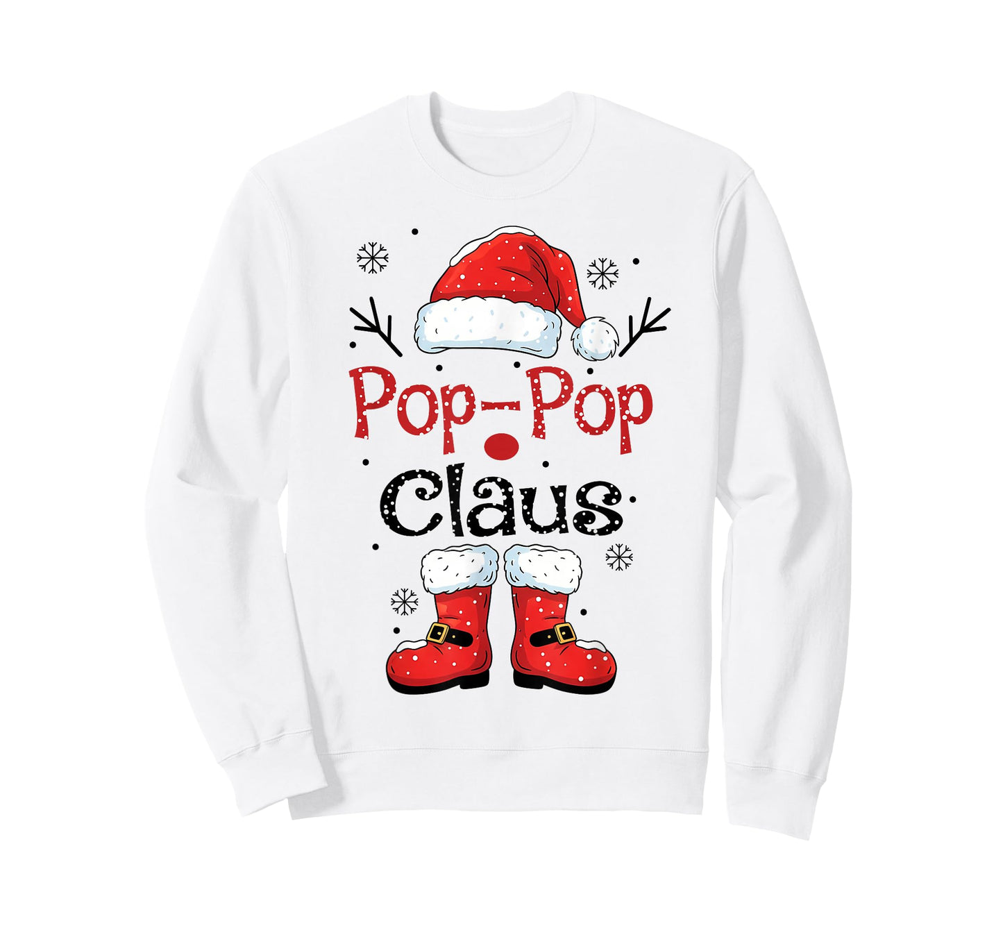 Pop-Pop Claus Christmas Costume Pajama Family Matching T-Shirt