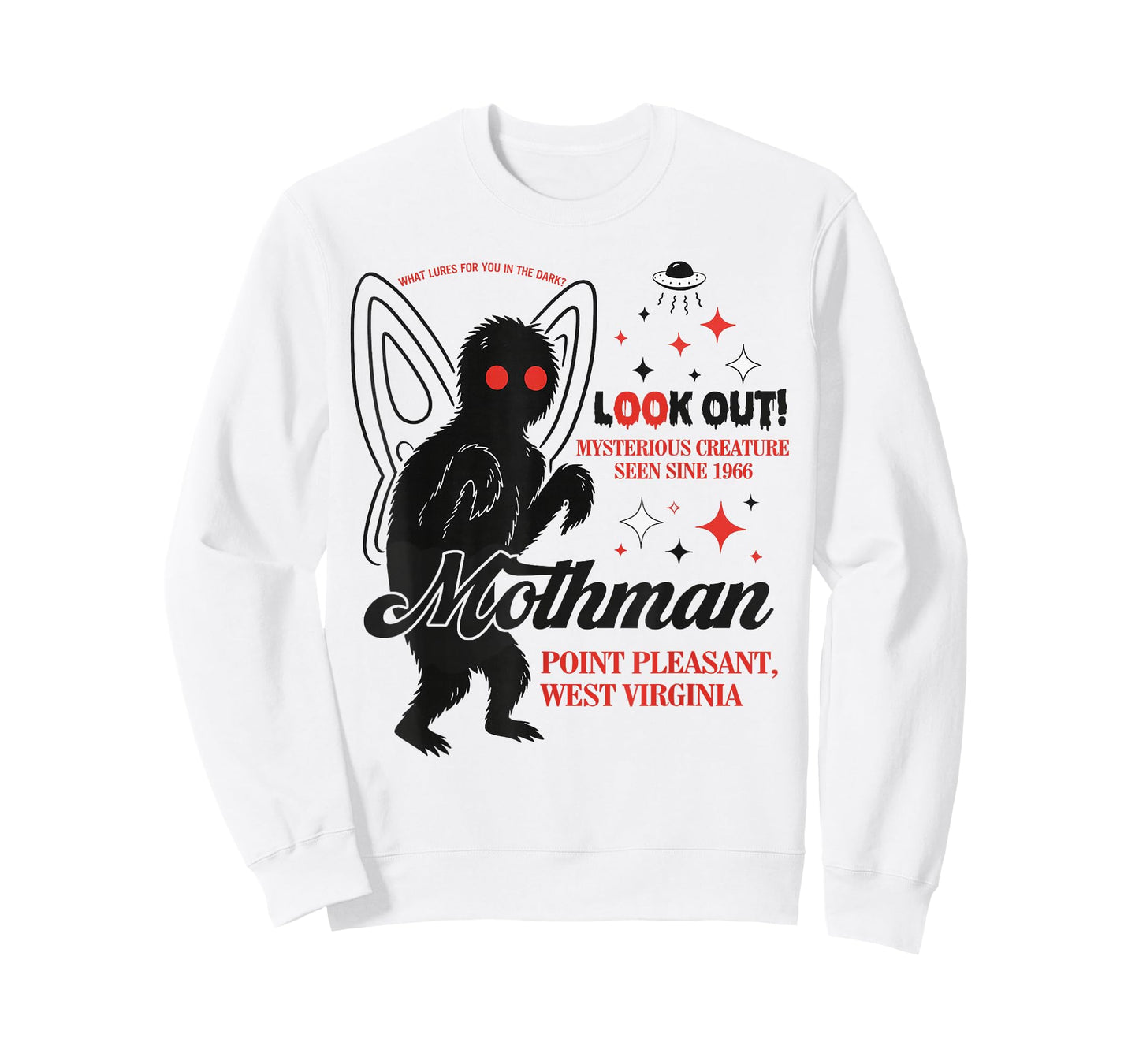 Mothman Cryptid Lover Folk Look Out Mothman Point Pleasant T-Shirt
