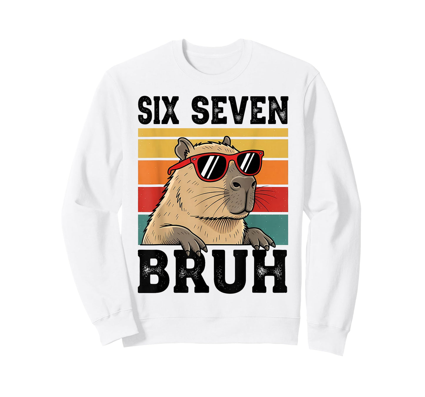 Six Seven Bruh 67 Meme Funny Capybara T-Shirt