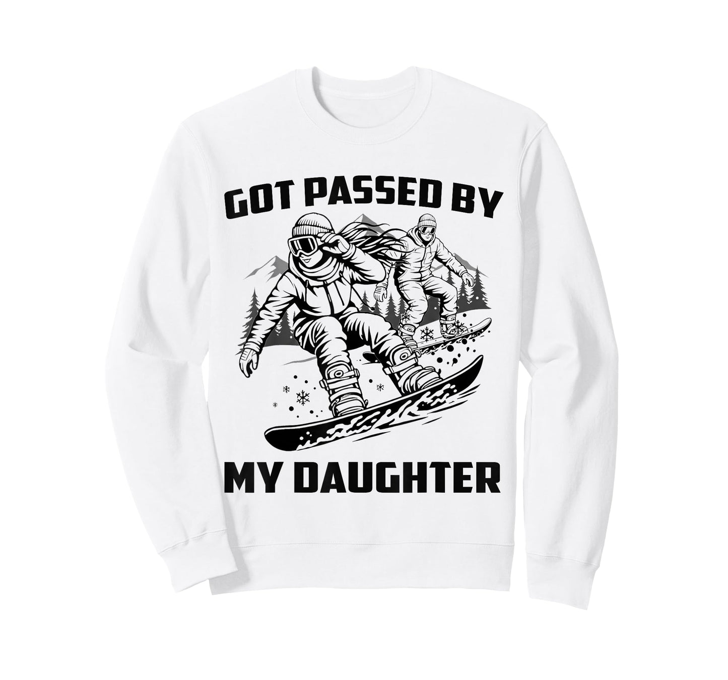 Got Passed by My Daughter Funny Skiing Ski Dad Winter Sports T-Shirt