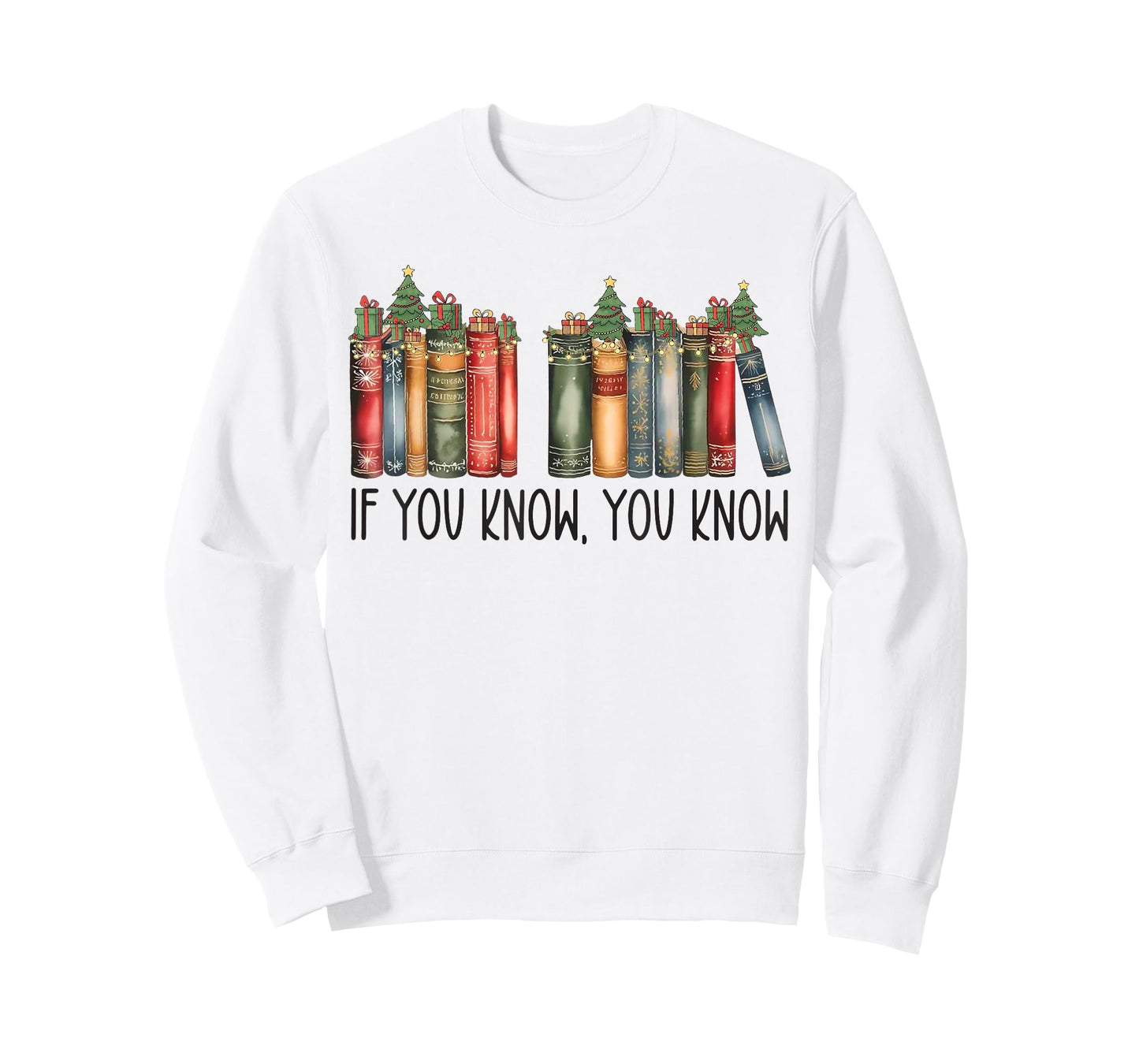 Funny If You Know You Know 6 7 Reading Books Christmas T-Shirt