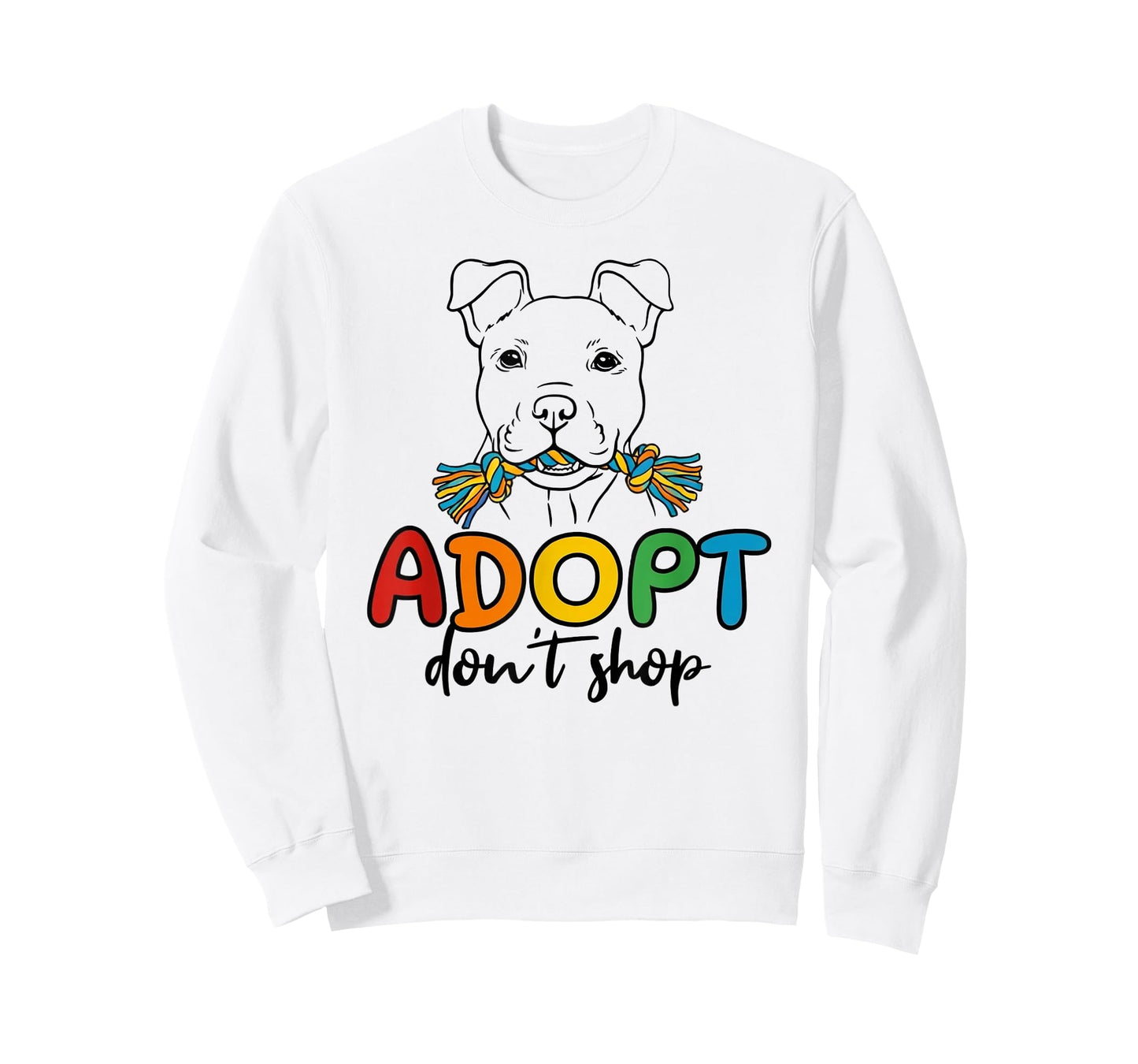 Adopt Don't Shop Rescue Awareness, Colorful Cute Rescue T-Shirt