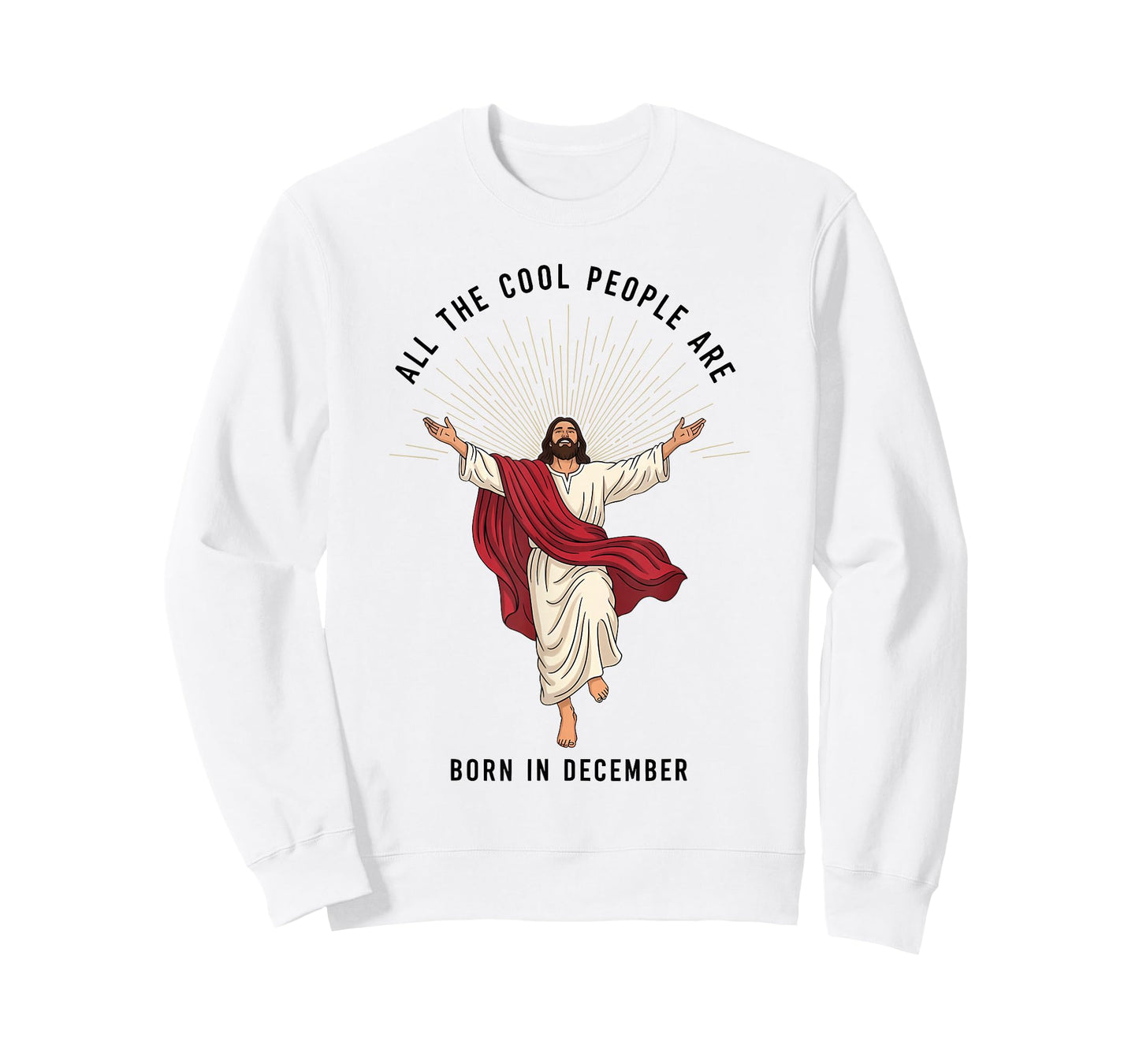 Cool People are Born in December Christian Jesus Christmas T-Shirt