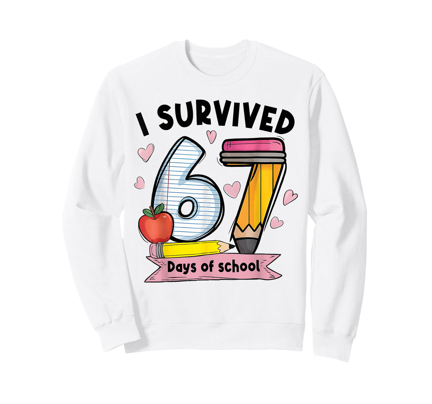I Survived 67 Days of School Teacher Student Six Seven Meme T-Shirt
