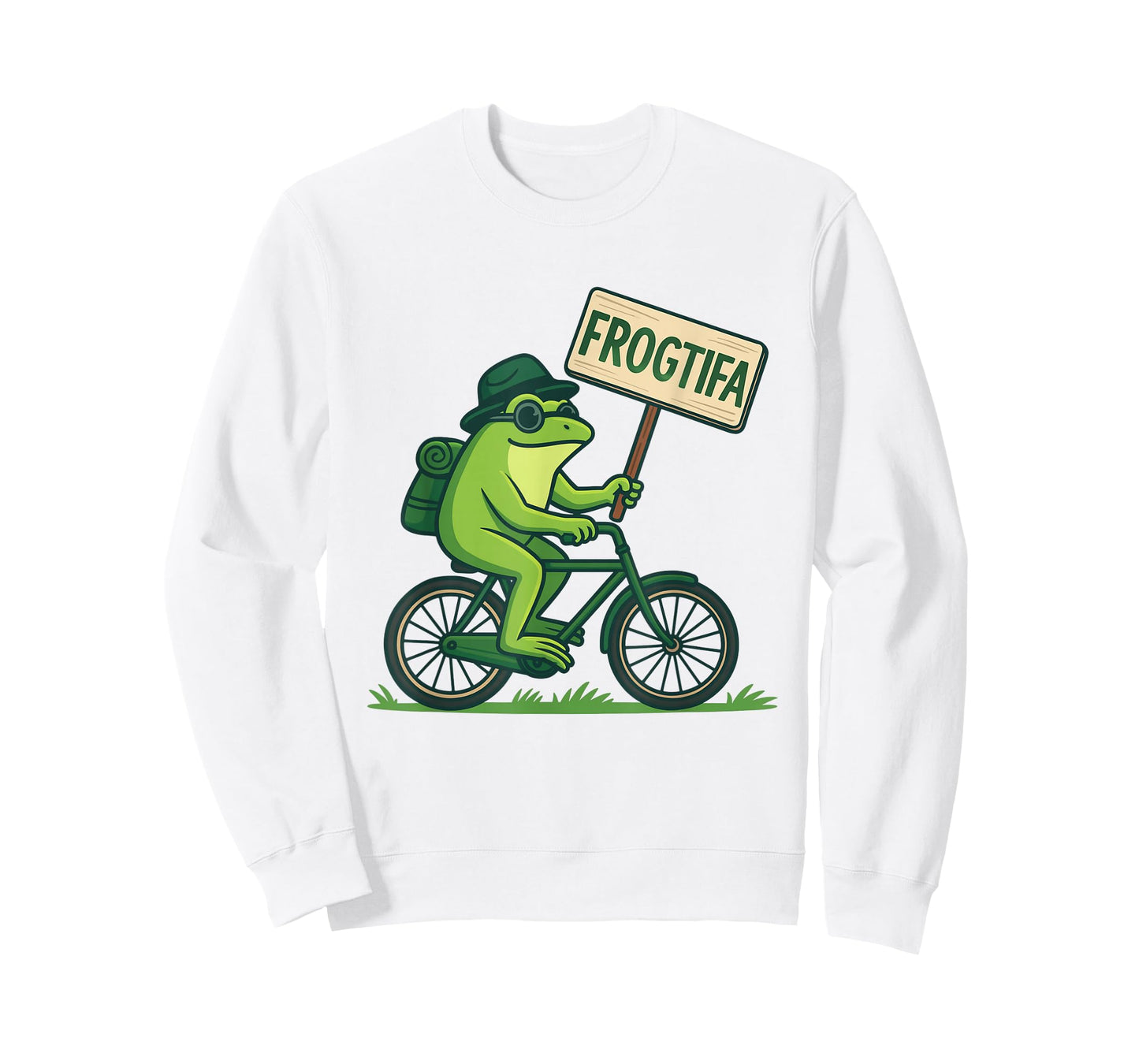 Frog On Bike Resist Portland Frogtifa Protest Men Women T-Shirt