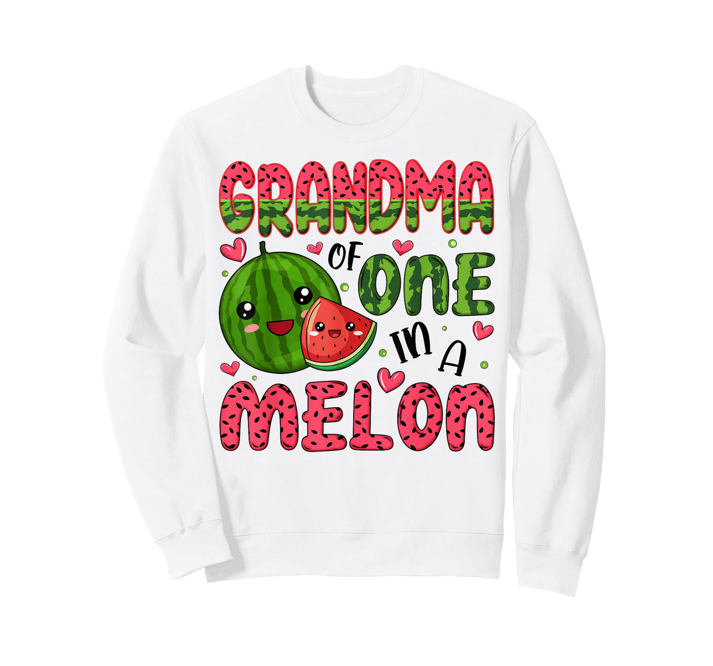 Grandma of One in A Melon 1St Birthday Watermelon Party T-Shirt
