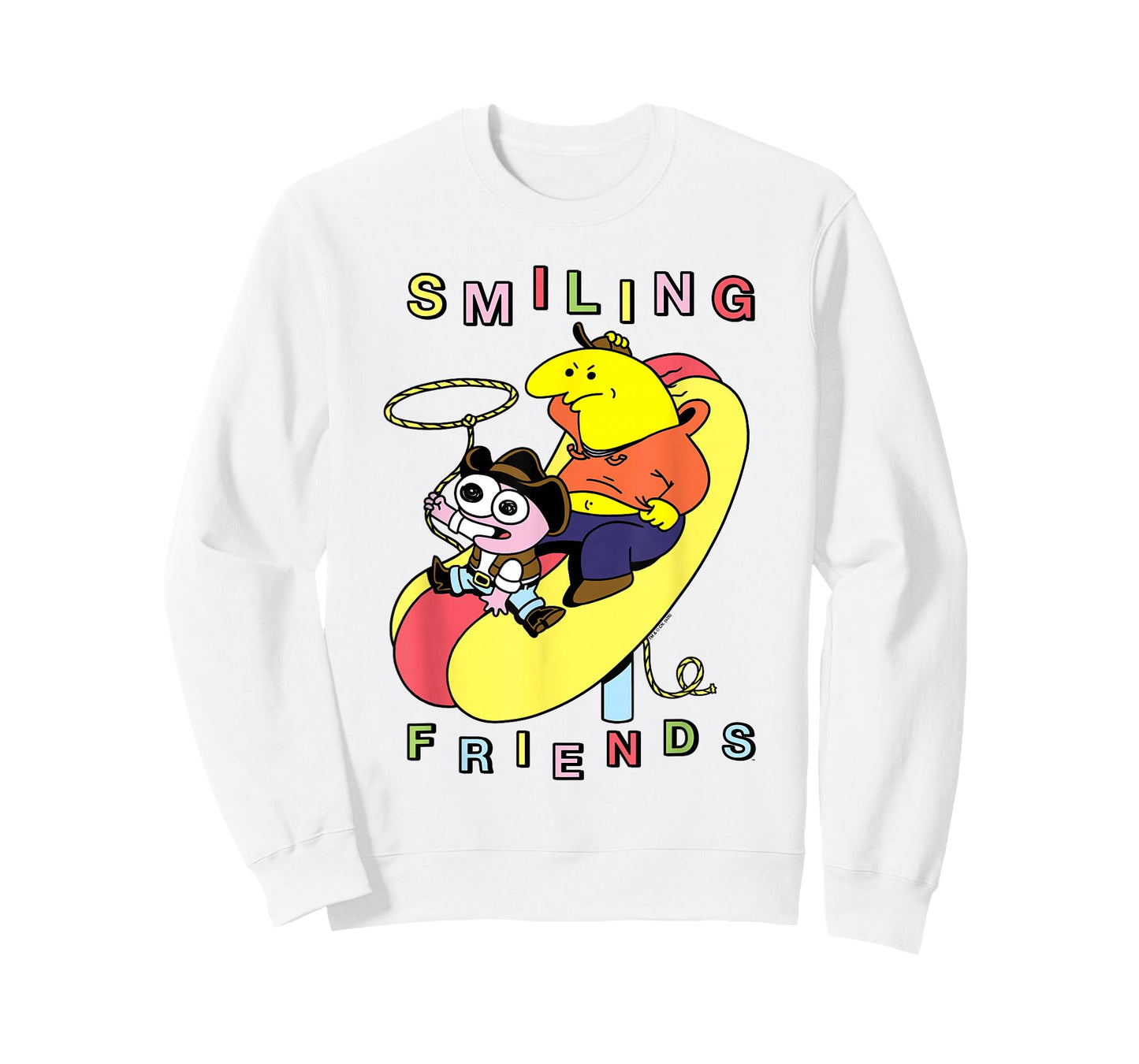 Smiling Friends Hot Dog Rodeo Western Funny Cartoon T-Shirt